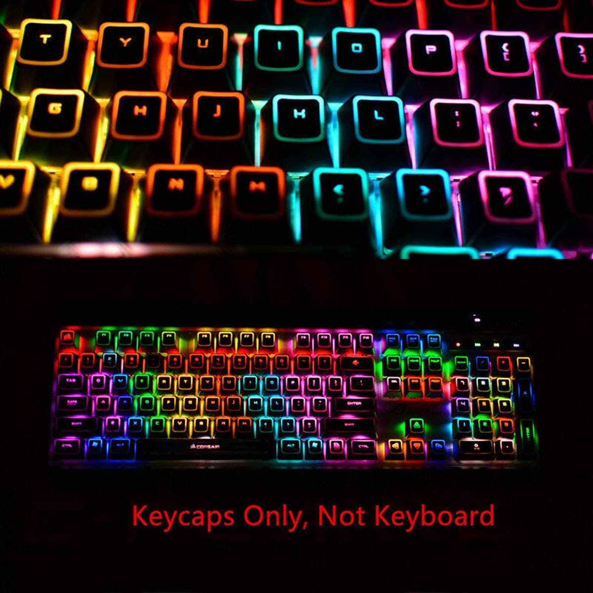 104 Keycaps ROG Backlit Keycap for Corsair K70 lux K95 K65 K68 K70 MK.2 K95 Platinum Strafe MK.2 Mechanical Keyboards Gaming