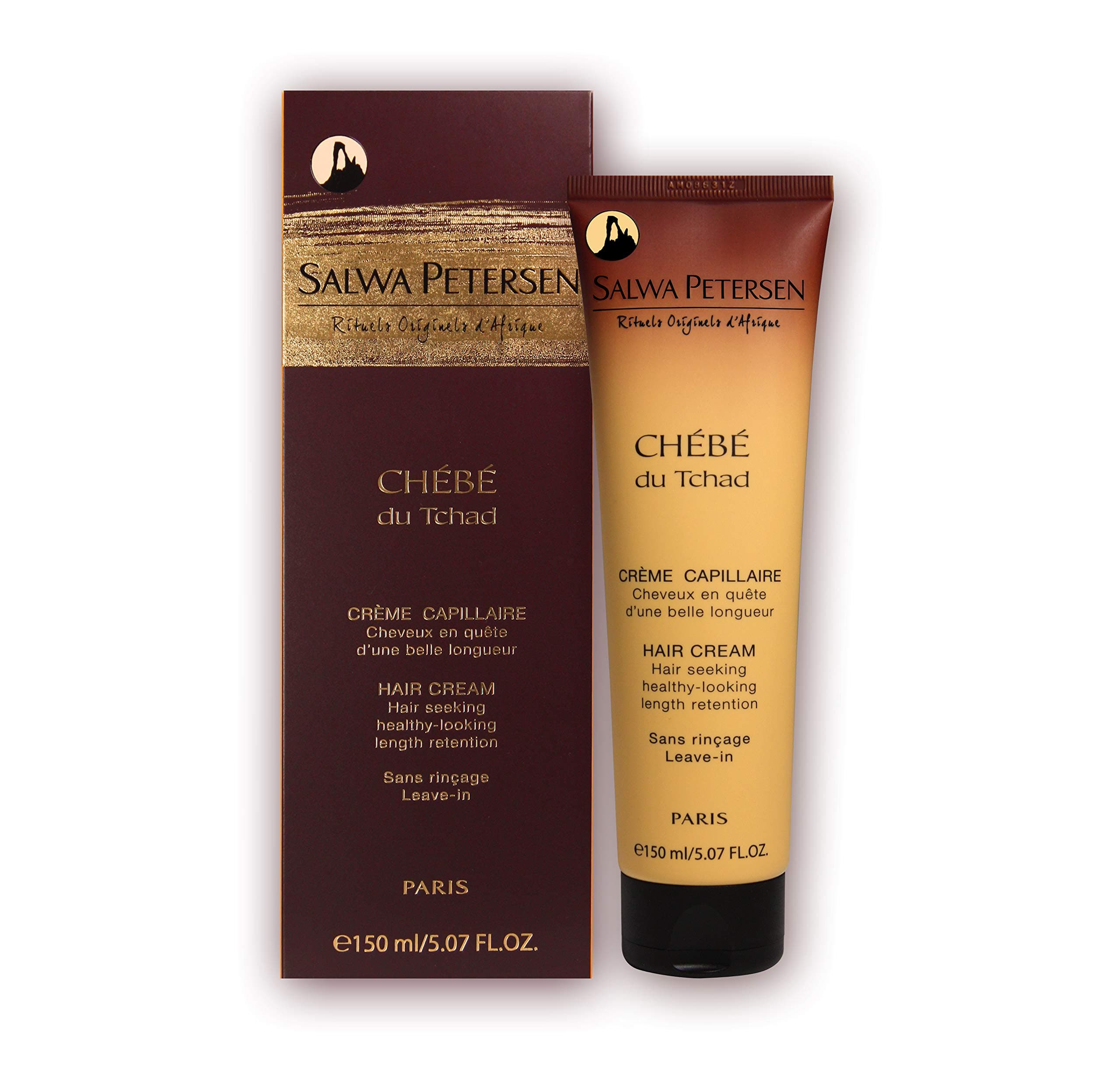 Salwa Petersen - Chébé du Tchad Hair Cream - 5.07oz - Made with Organic Chébé - Hair Strengthening and Length Retention - All Hair Textures - Award...