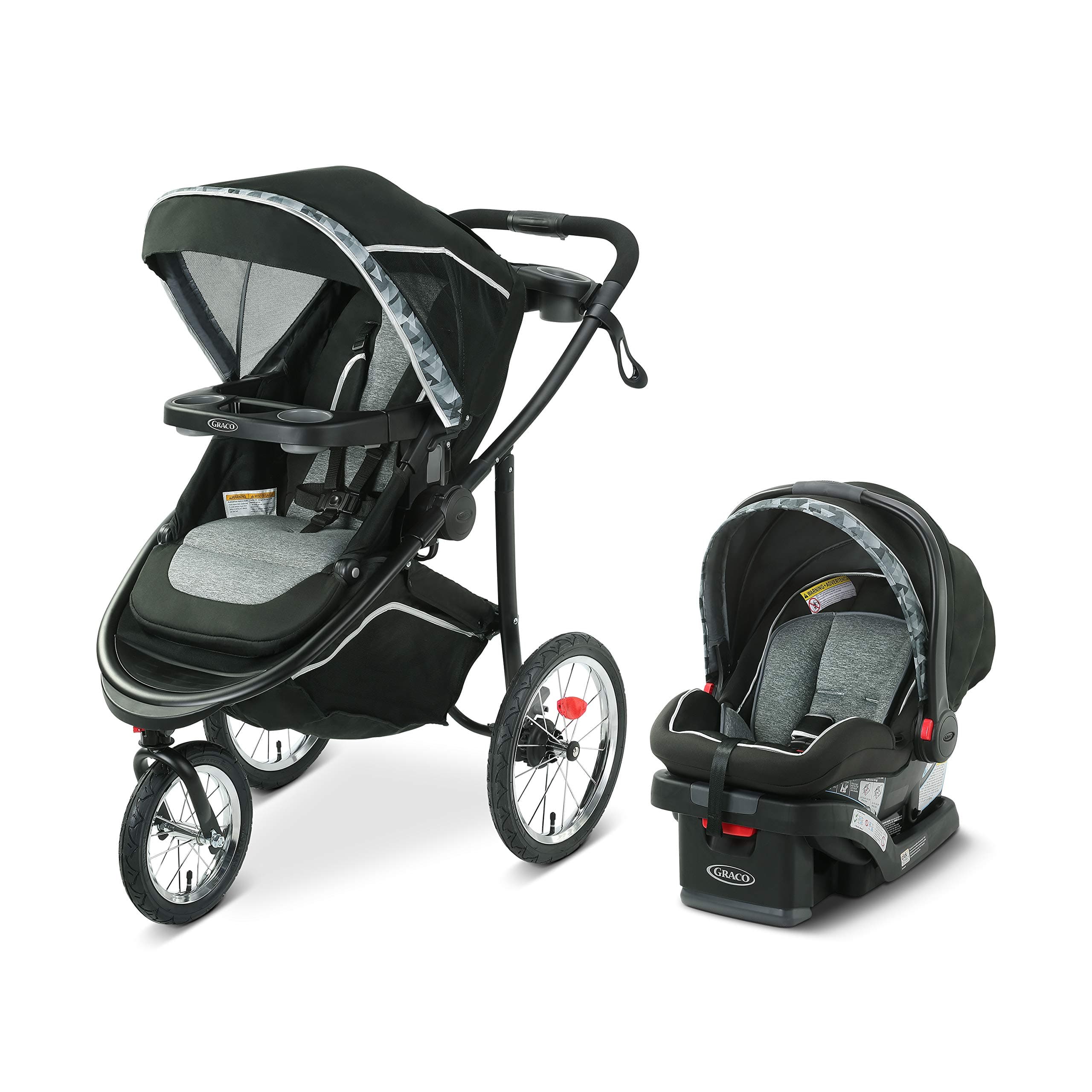 Graco Modes Jogger 2.0 Travel System | Includes Jogging Stroller and SnugRide SnugLock 35 LX Infant Car Seat, Zion