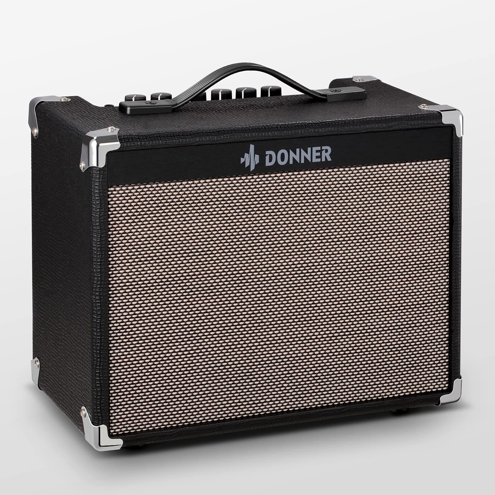 Donner Electric Guitar Amp 20W, Guitar Practice Amplifier Combo DA-20 with 8" Speaker， Clean & Distorted Dual Channel Sound Circuit Design