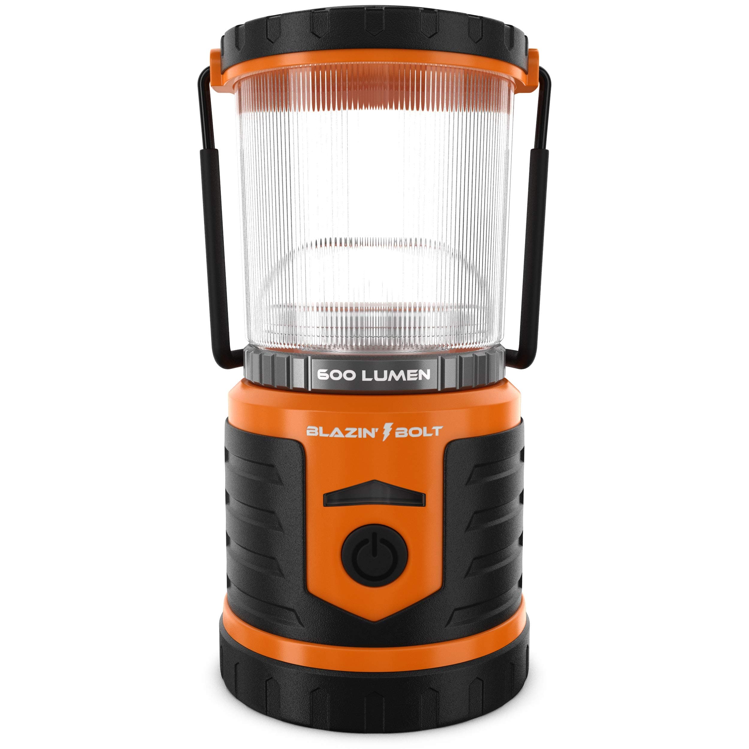 Blazin' Battery LED Rechargeable Lantern | 500 Hour Runtime | Power Bank | Storm Light (600 Lumen, Orange)