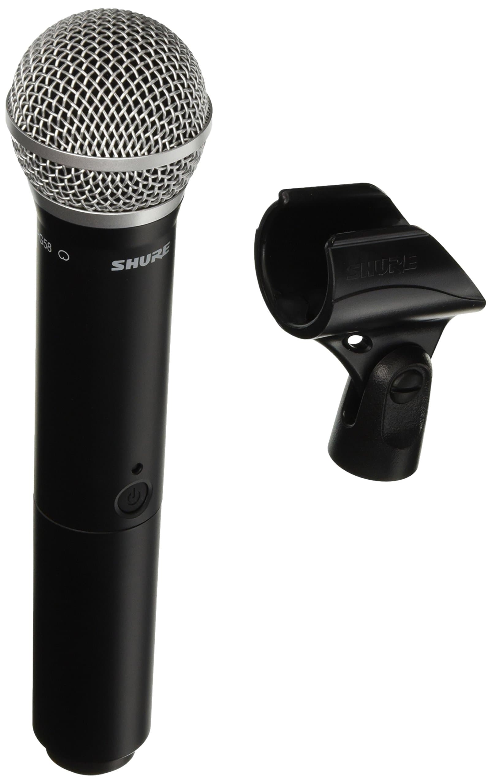 Shure BLX2/PG58 Wireless Handheld Microphone Transmitter with PG58 Capsule - Receiver Sold Separately