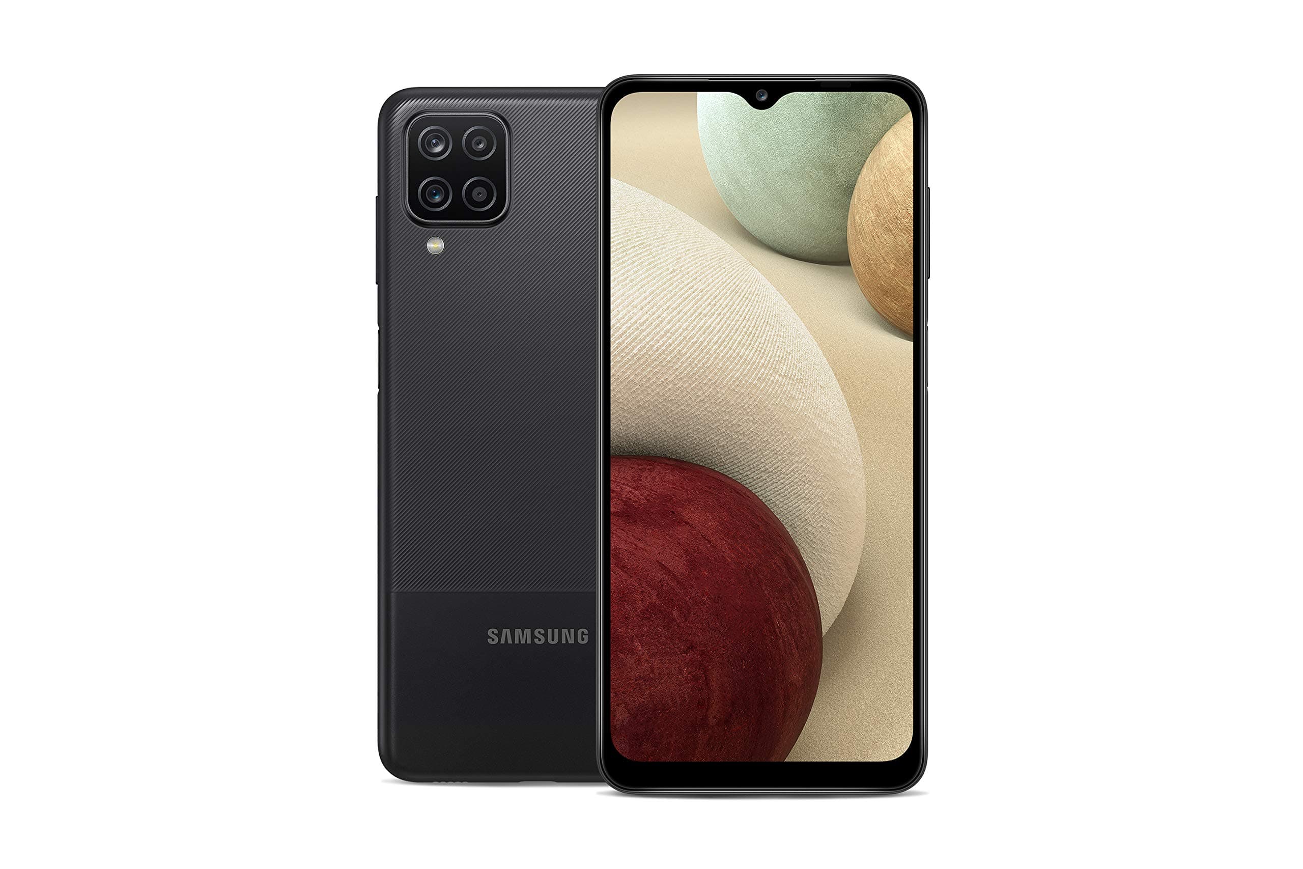 SAMSUNG Galaxy A12 Black, 64GB, 4 GB Ram, 5,000 Battery, 6.5 inches Display, 48 Camera, Factory Unlocked 4G