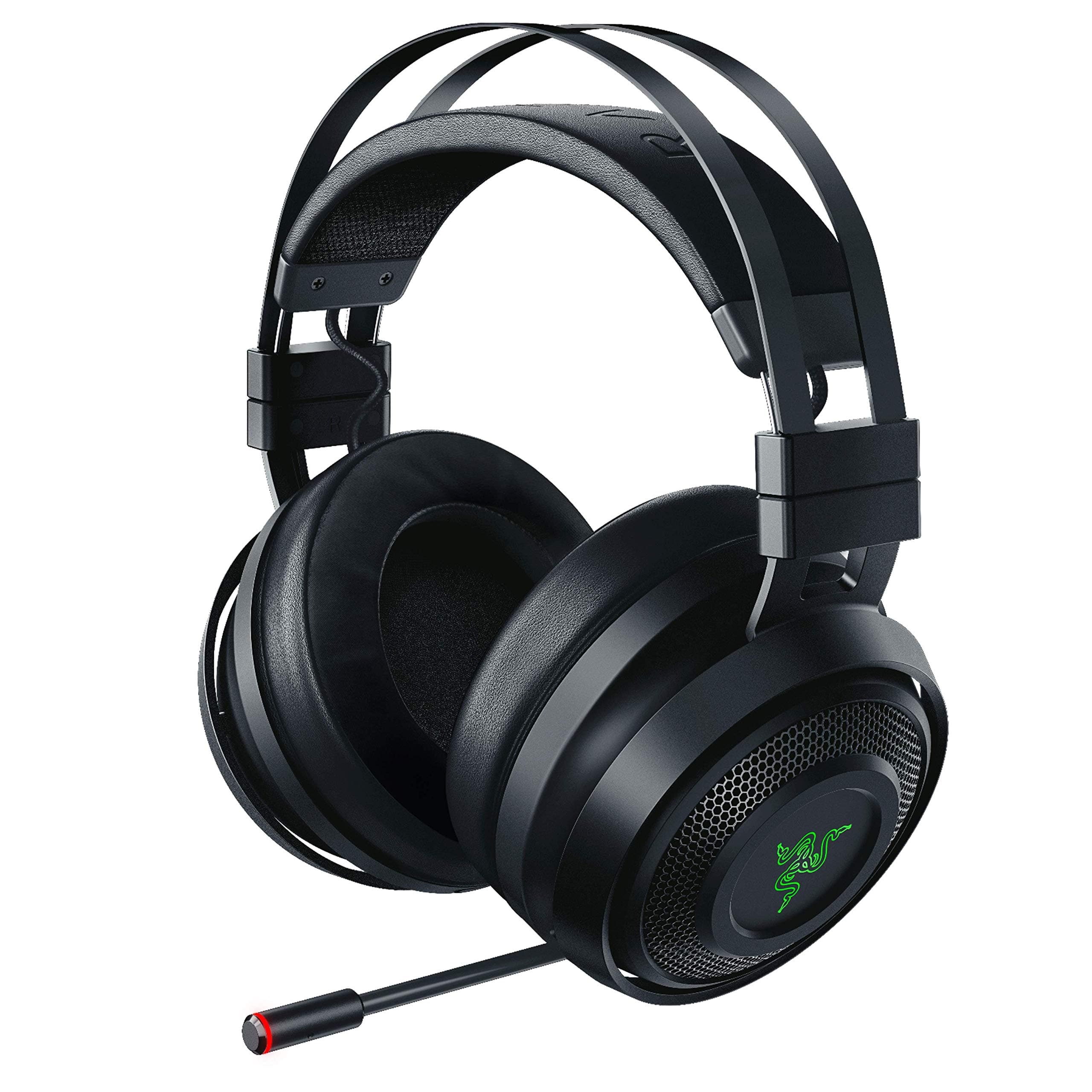 Razer Nari Wireless 7.1 Surround Sound Gaming Headset: THX Audio, Auto-Adjust Headband & Swivel Cups, Chroma RGB, Retractable Mic, For PC, PS4, PS5...