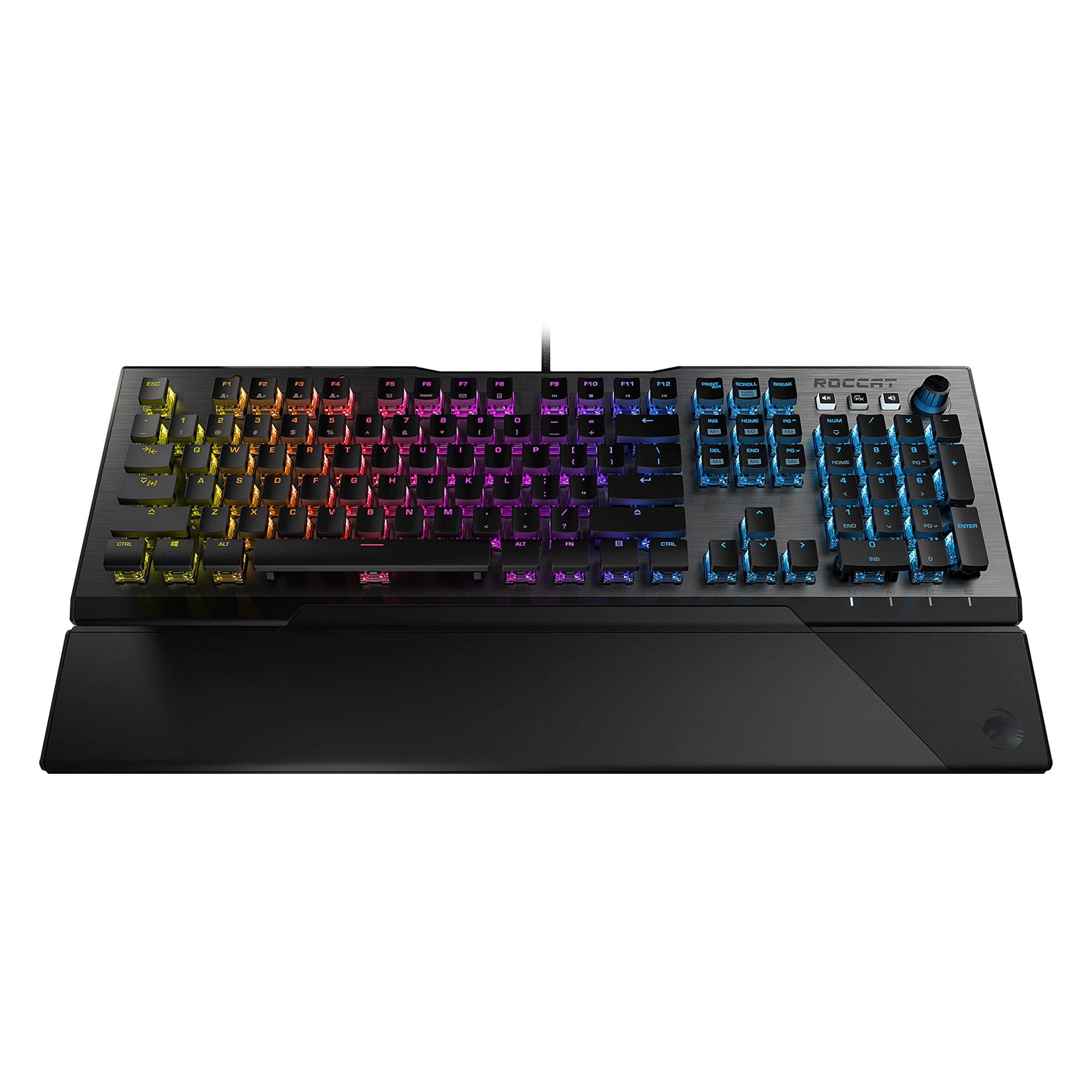 ROCCAT Vulcan 120 AIMO Mechanical PC Gaming Keyboard Tactile Titan Switch, Full Size with Per Key AIMO RGB Lighting, Anodized Aluminum Top Plate an...