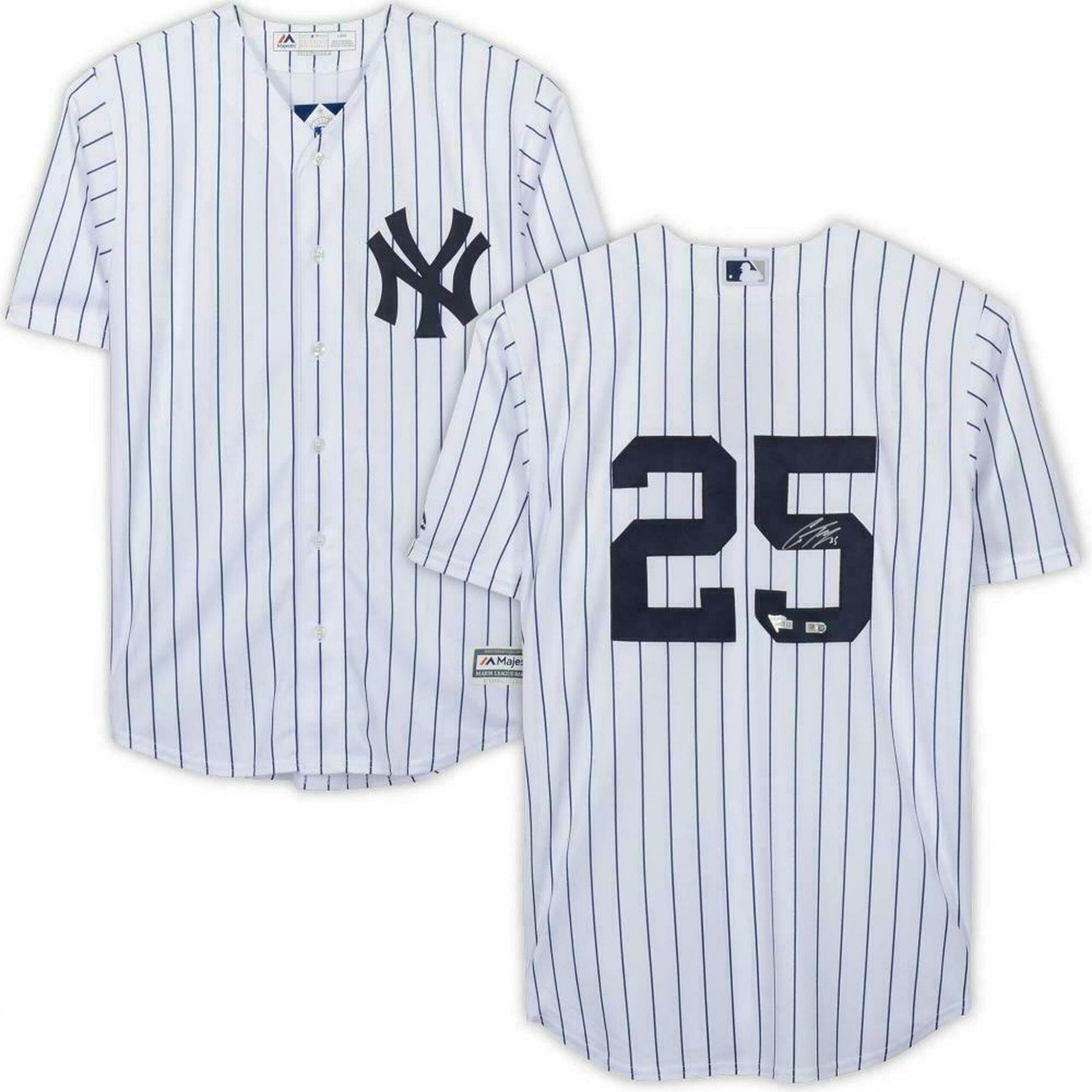 GLEYBER TORRES Autographed New York Yankees Pinstripe Jersey FANATICS - Autographed MLB Jerseys