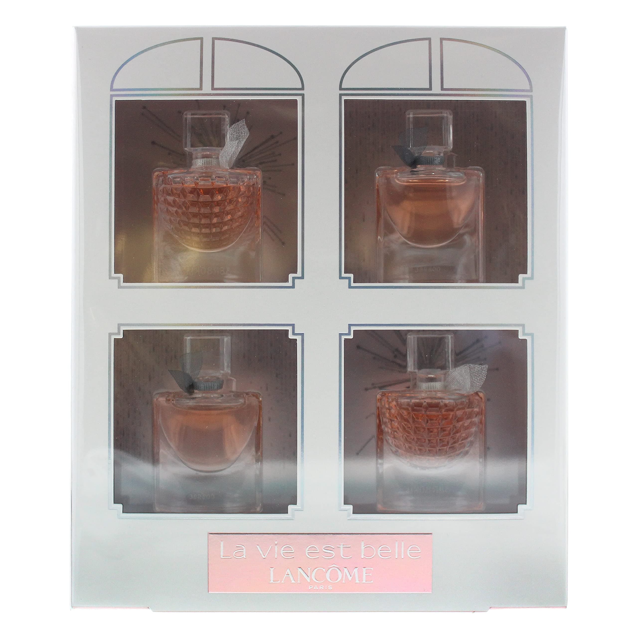 Lancome La Vie Est Belle L'appartement 4 Piece Mini Set (2 X La Vie Est Belle 0.135 Ounce Eau De Parfum + 2 X La Vie Est Belle E'clat 0.135...