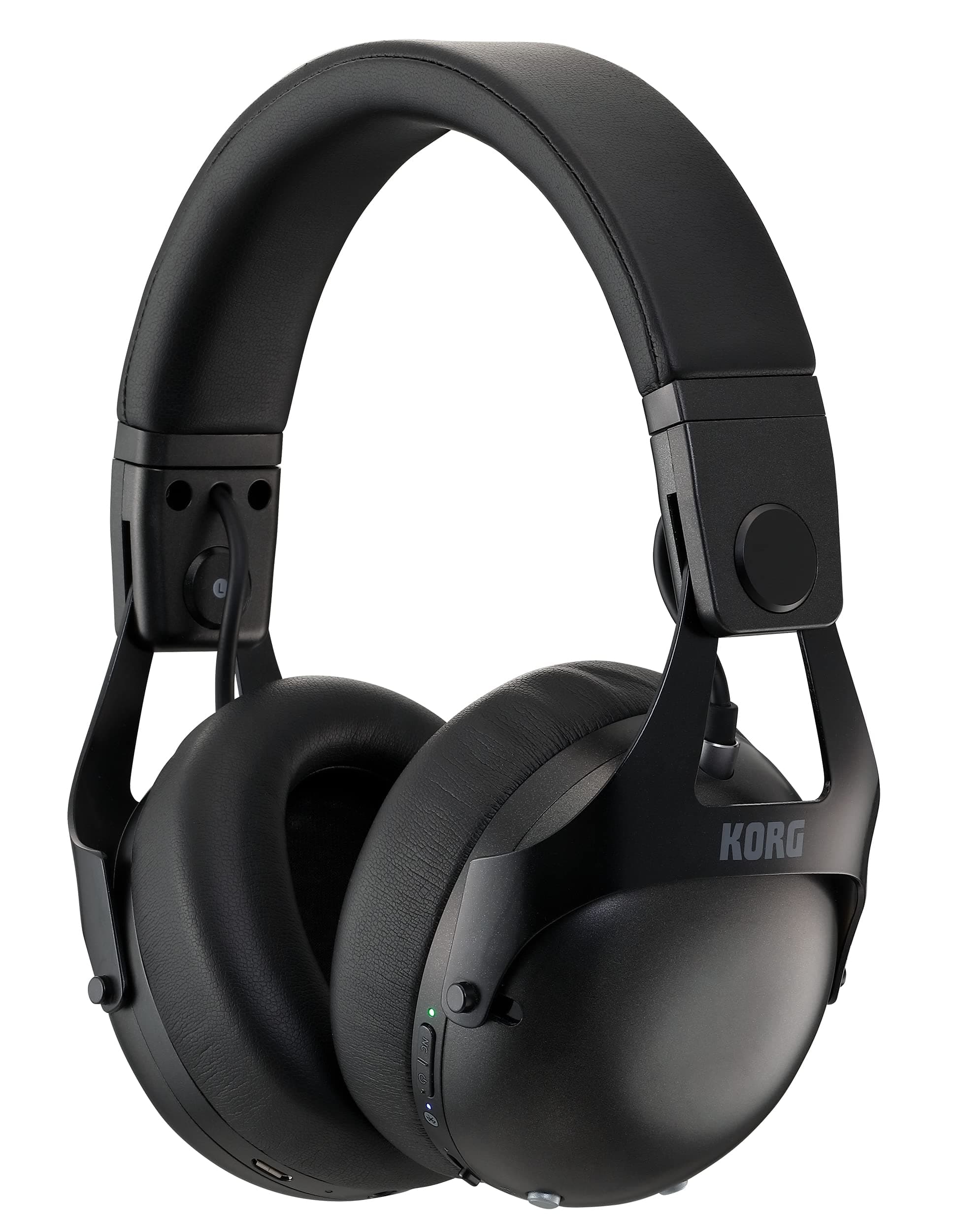 Korg NCQ1 Smart Noise Canceling DJ Headphones with Bluetooth, Black NCQ1BK