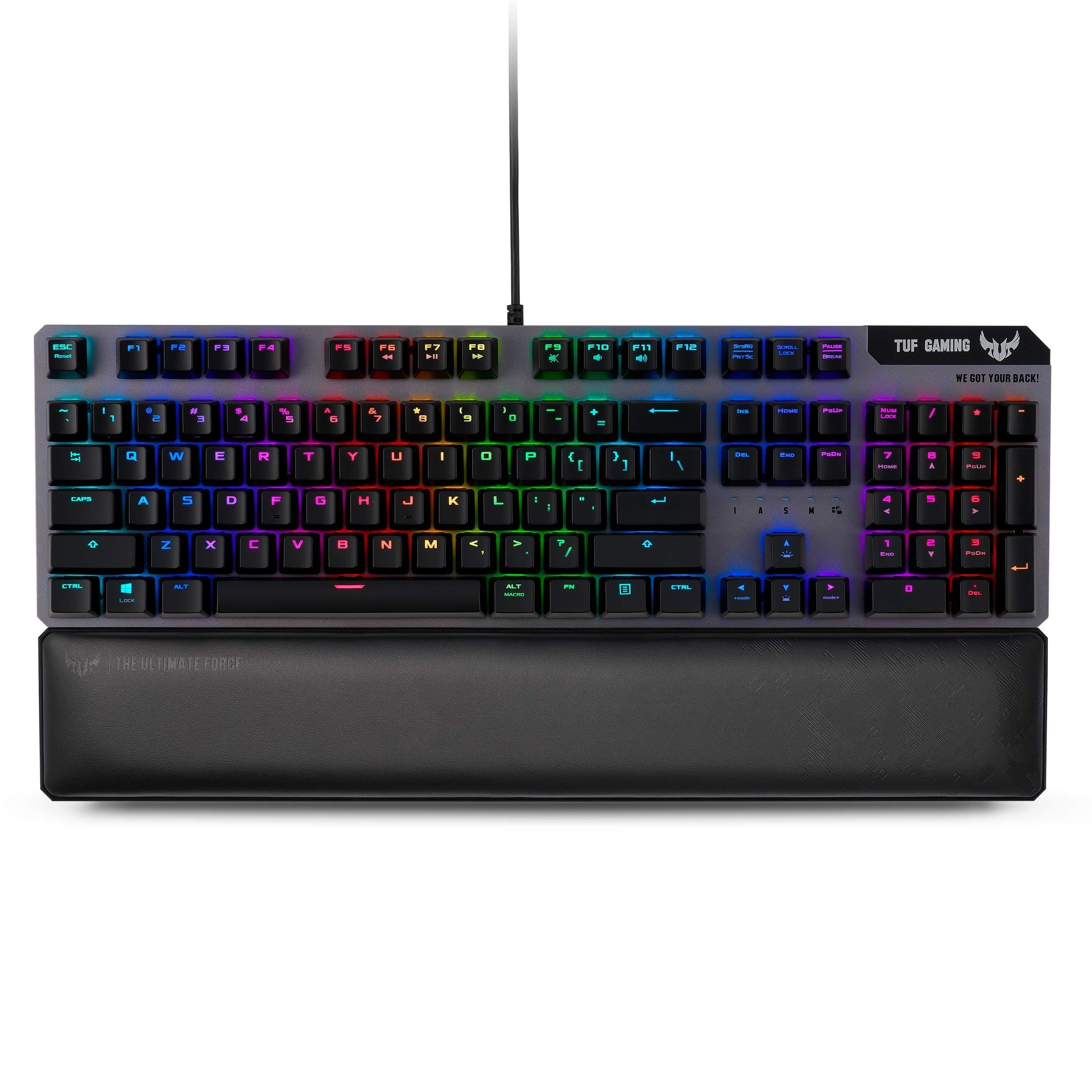 ASUS Optical-Mechanical Compact Gaming Keyboard - RA03 TUF K7 PC Gaming Keyboard, Linear Switches, 25X Faster, Magnetic Wrist Rest, IP56 Waterproof...