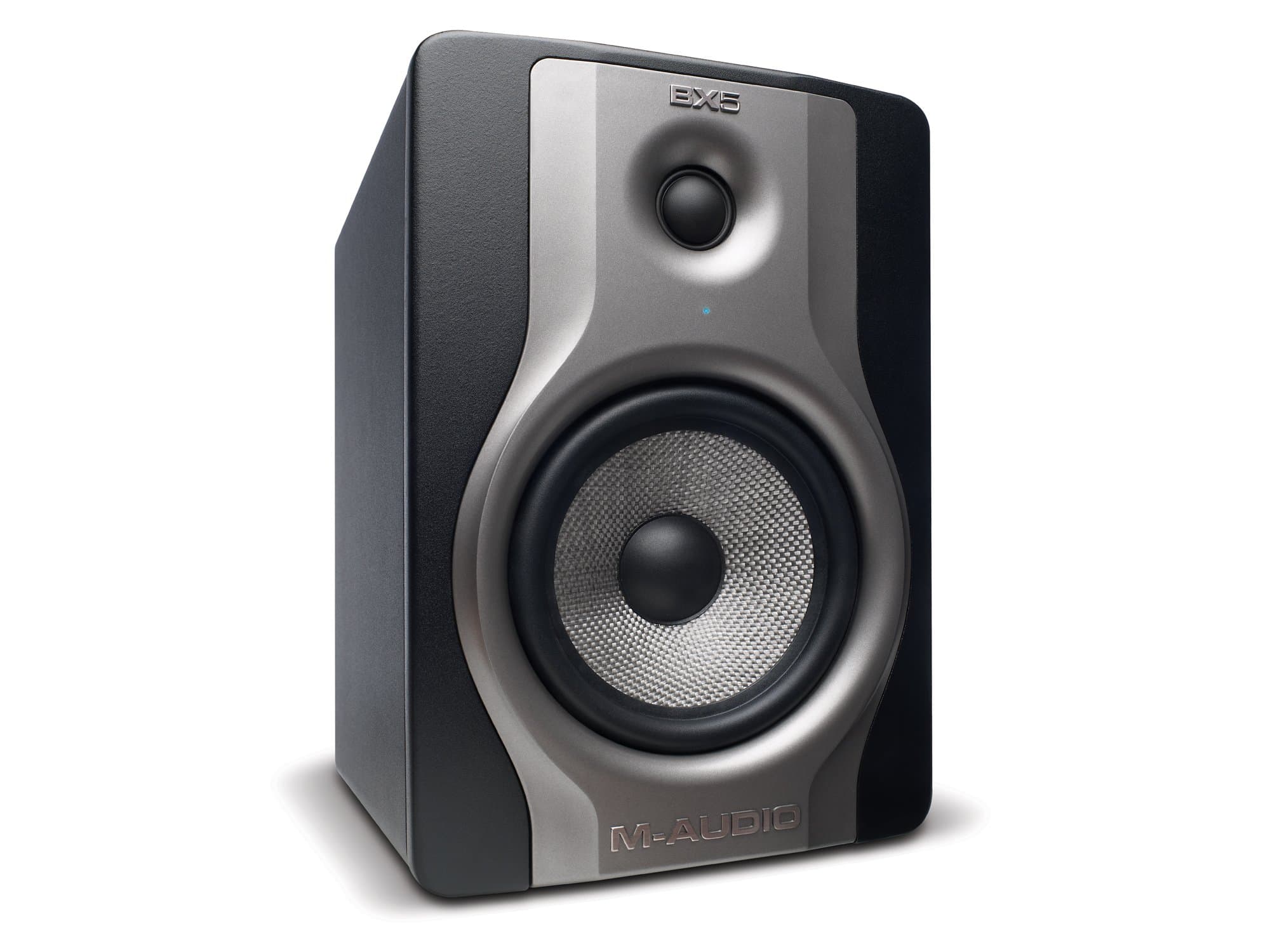 M-Audio BX5 Carbon | 5" Single Speaker Studio Monitor with Magnetic Shielding (70-watt Class A/B Power)