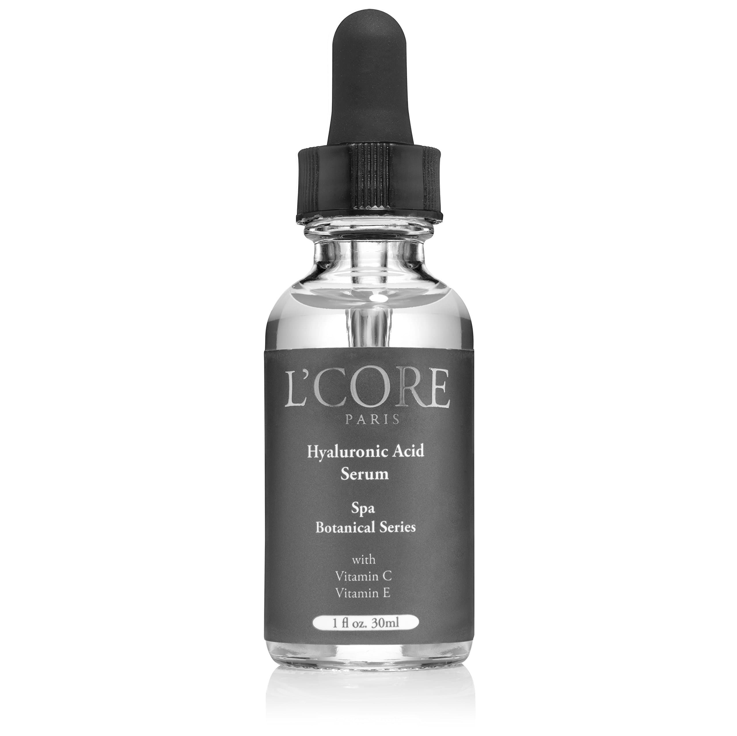 L'core Paris Hyaluronic Acid Serum Enriched with Vitamin C & E | Absorbs Quickly for Maximum Skin Hydration & Moisturizing | Fights Acne, Deep ...