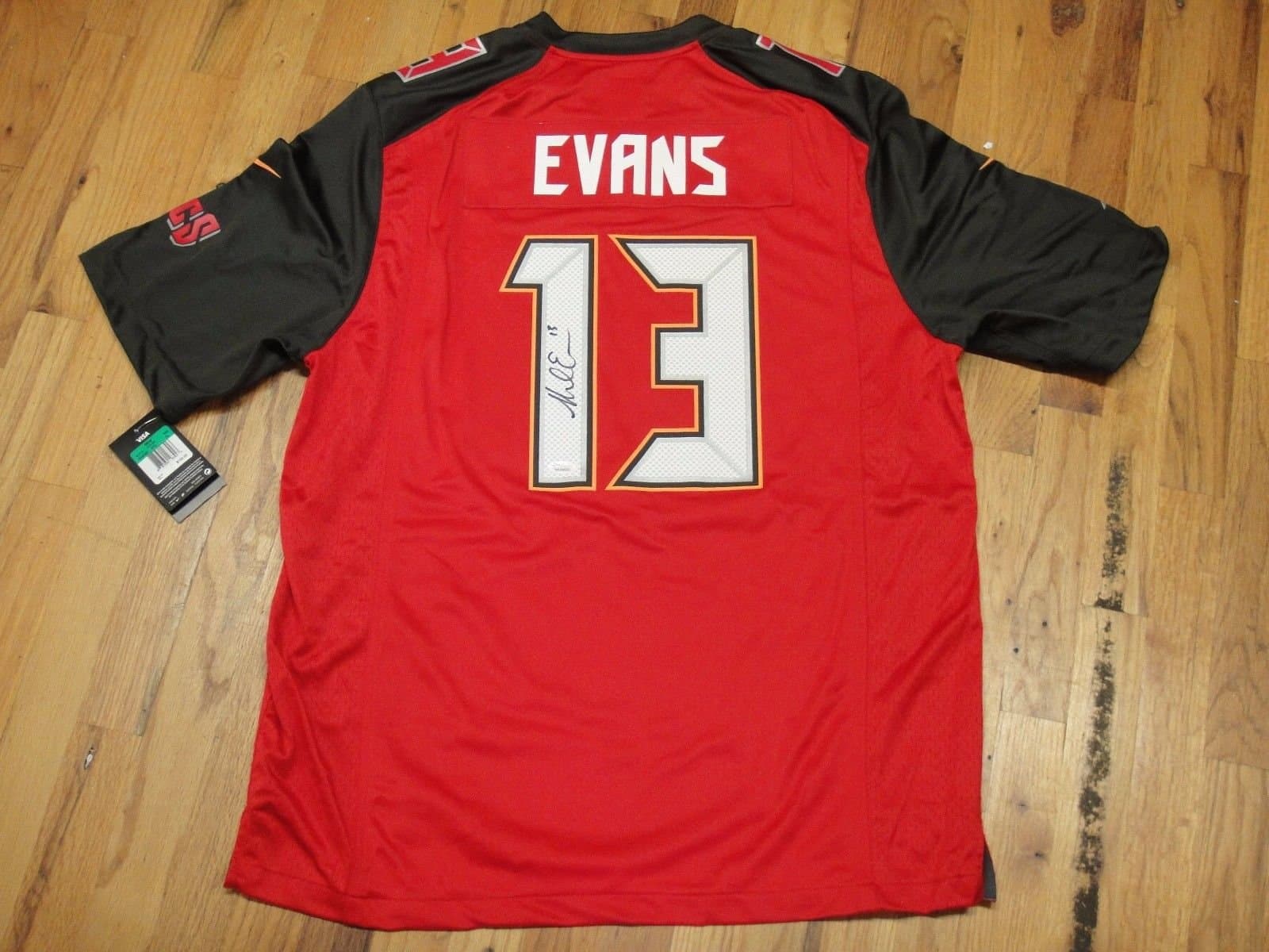 MIKE EVANS #13 JSA SIGNED NIKE TAMPA BAY BUCCANEERS FOOTBALL JERSEY AUTOGRAPHED