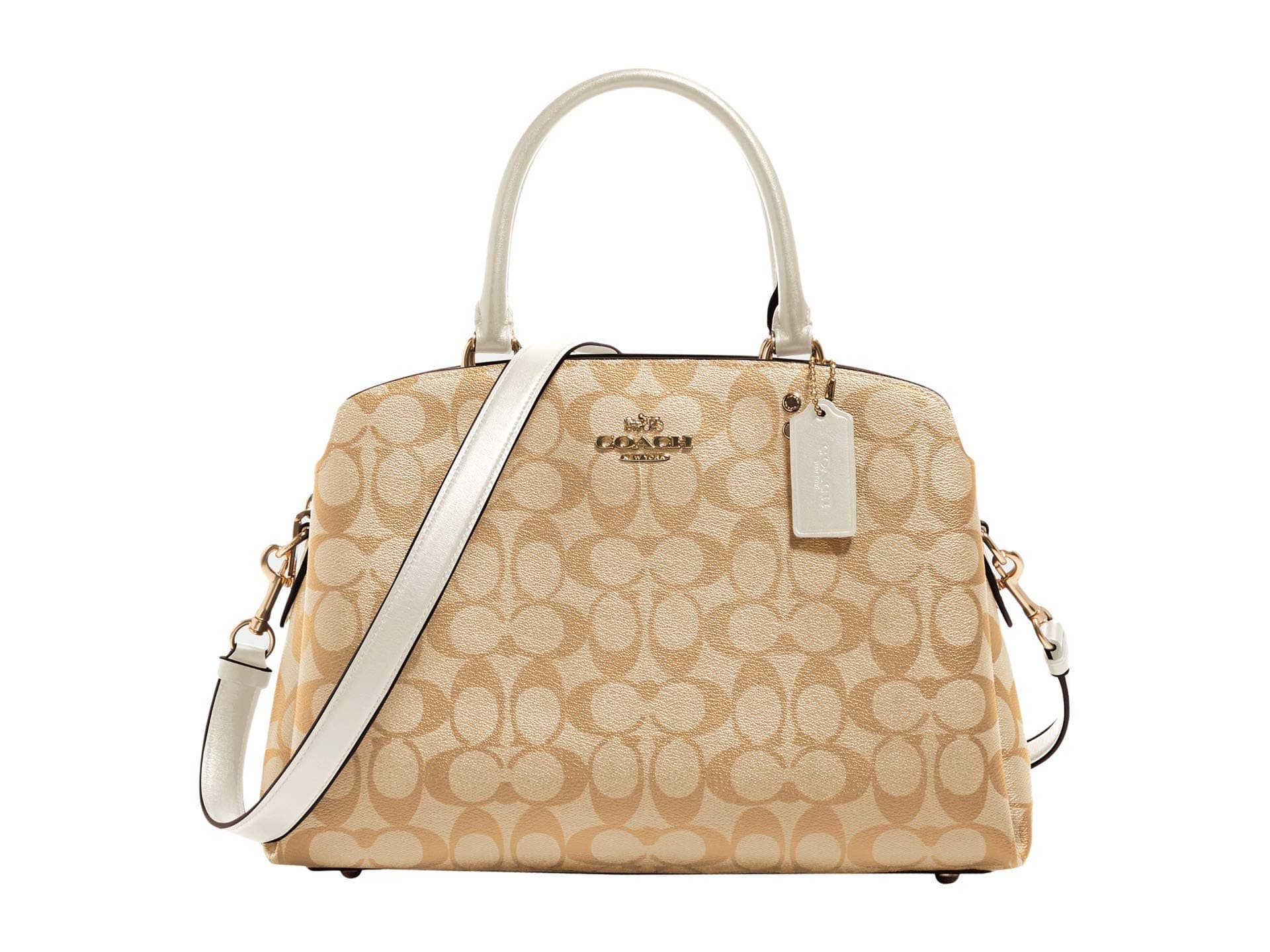 COACH Signature Lillie Carryall Light Khaki/Chalk One Size