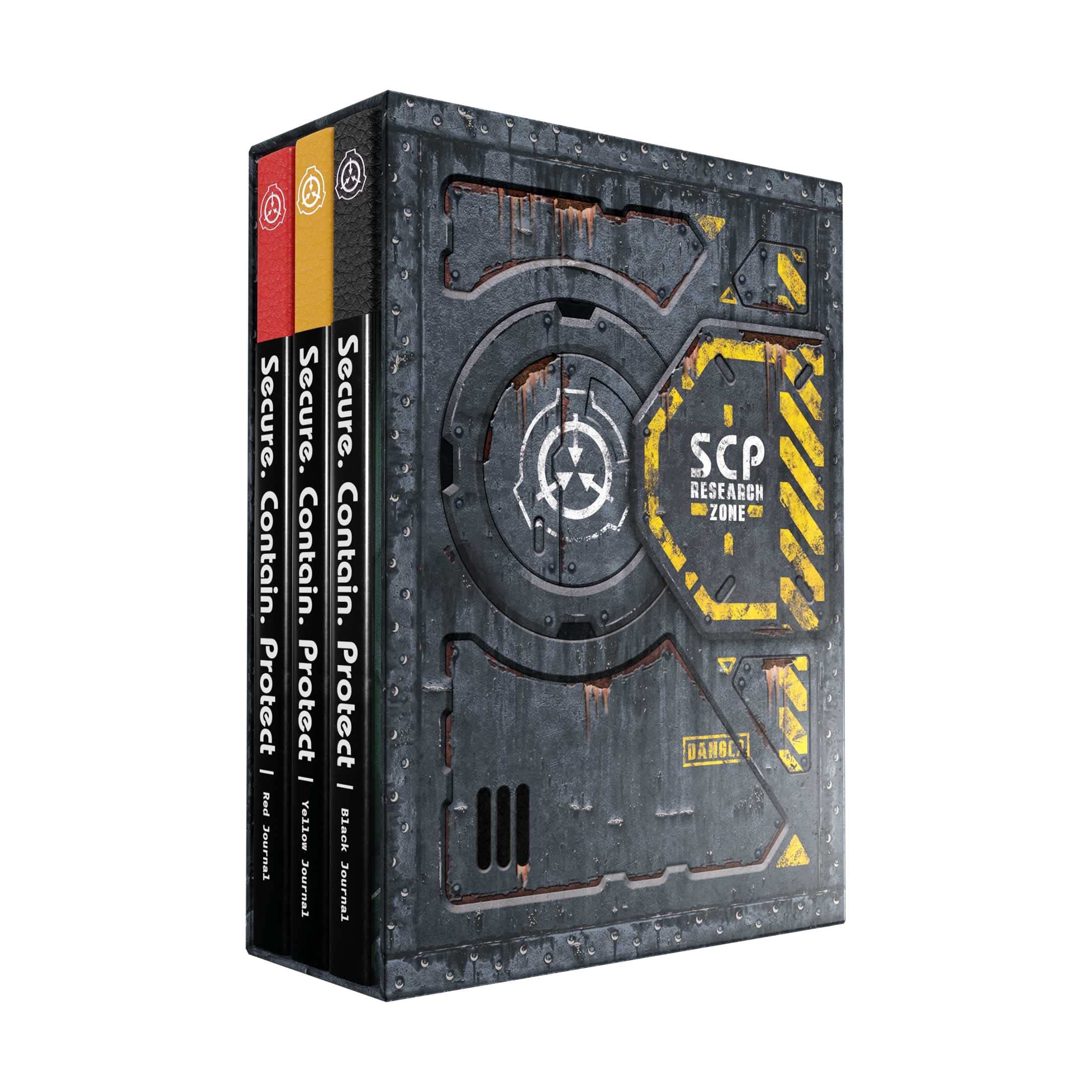 SCP Foundation Artbook Adventure Book - Amazon Edition Slipcase Set - Adventure Book SCP Notebook Chapter Books - Black, Yellow and Red Volumes