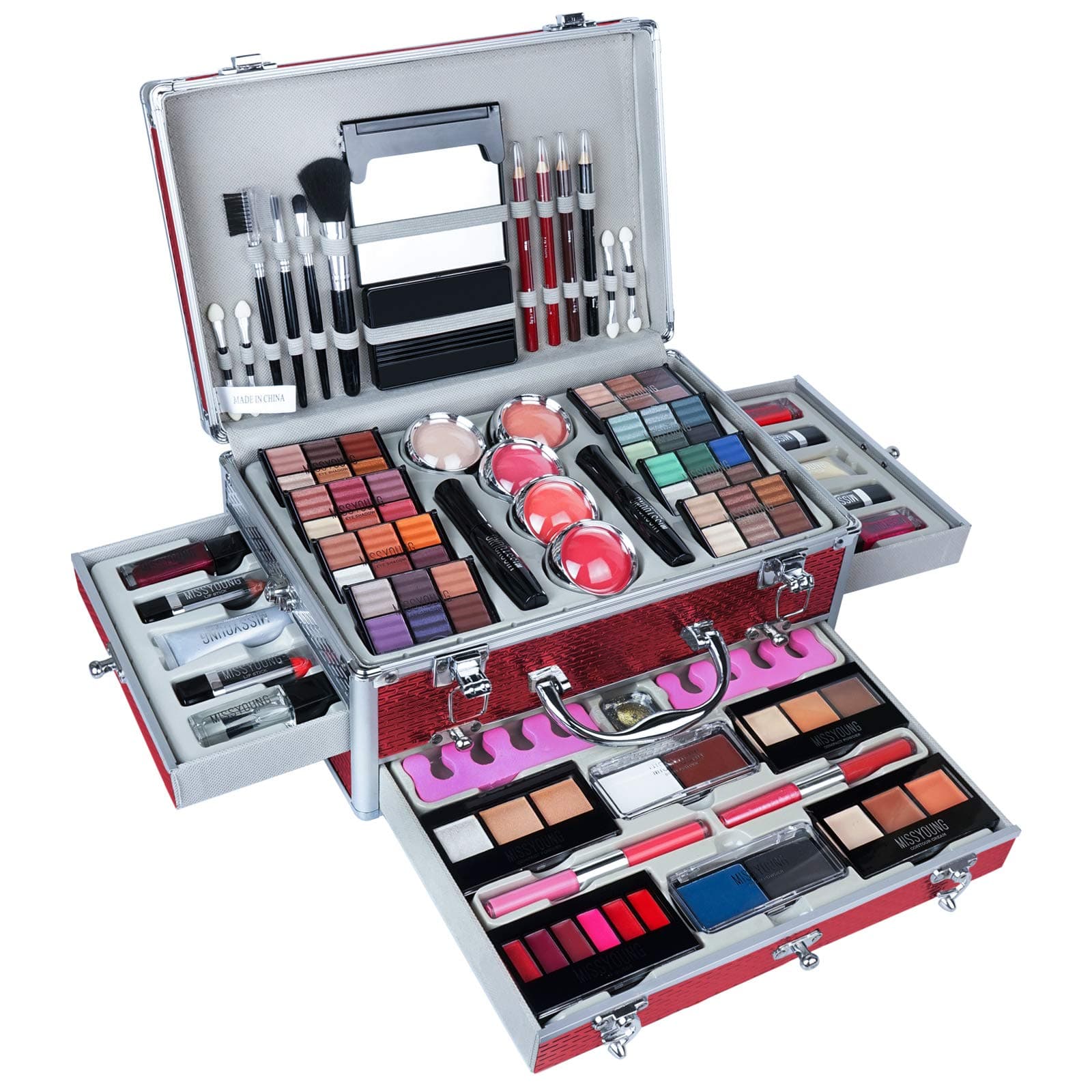 VolksRose All In One Makeup Kit Multi-Purpose Combination Makeup Surprise Gift Set Beauty Full Makeup Essential Starter Kit, Compact and Lightweigh...