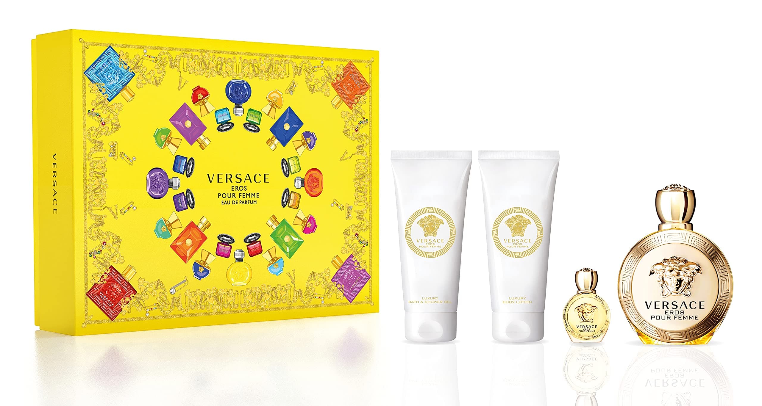 Versace Eros Pour Femme 4PCS EDP Women Gift Set