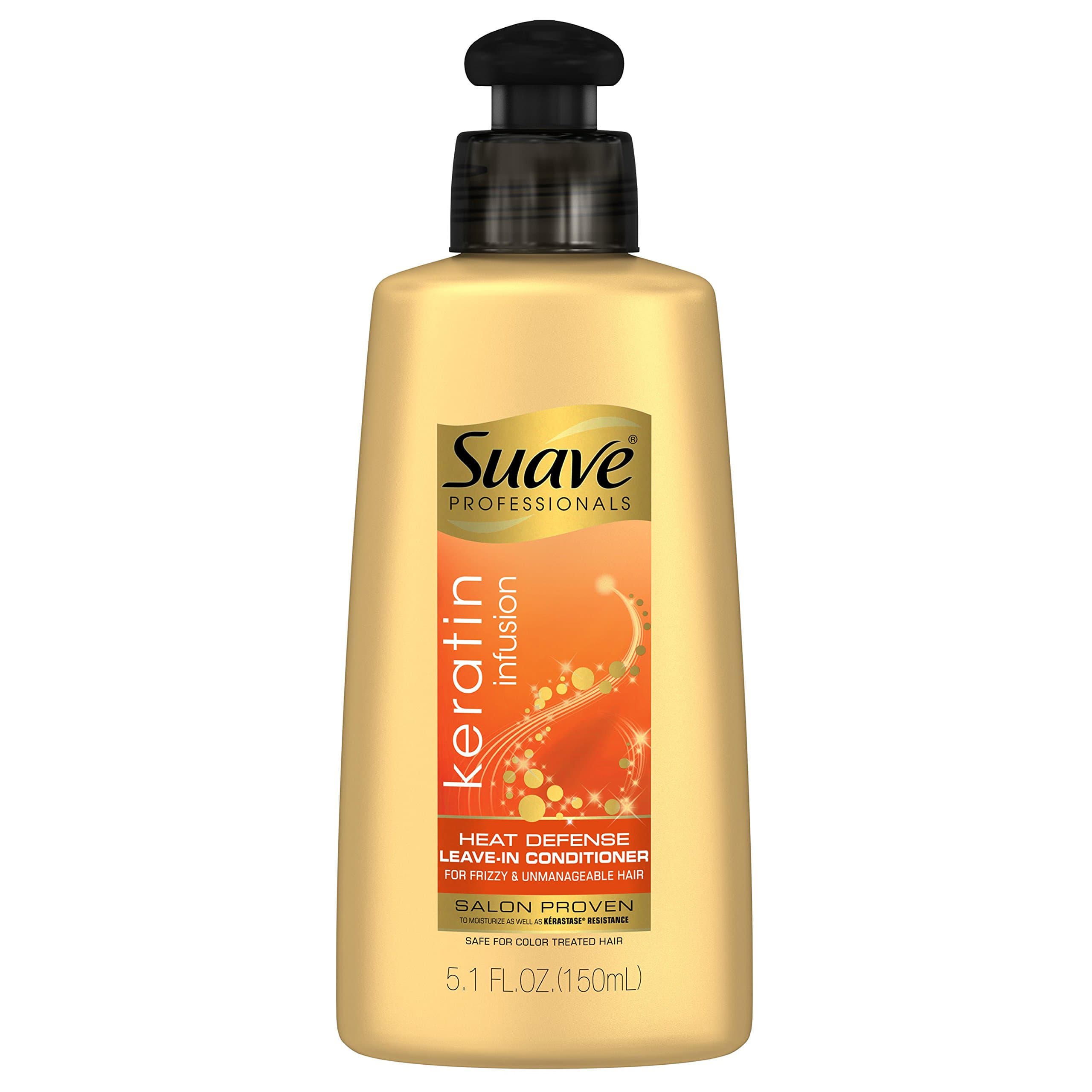 Suave Professionals Leave-in Conditioner Keratin Infusion Heat Defense 5.1 Ounce (Pack of 12)