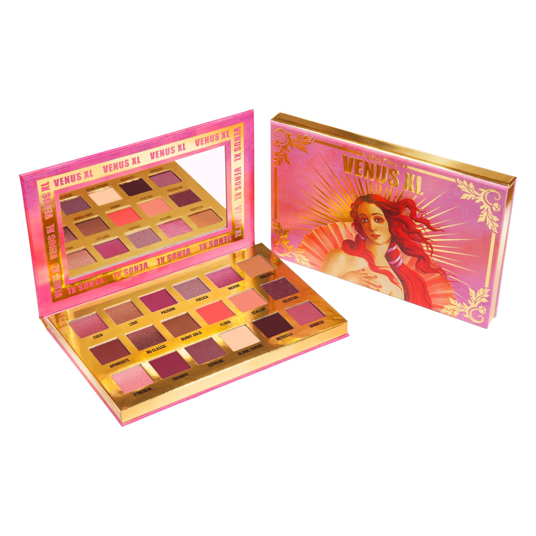 Lime Crime Venus XL Eyeshadow Palette - 18 Highly Pigmented Matte and Metallic Eyeshadows - Long-Wearing, Buttery Smooth Formula - Mirrored Box - V...