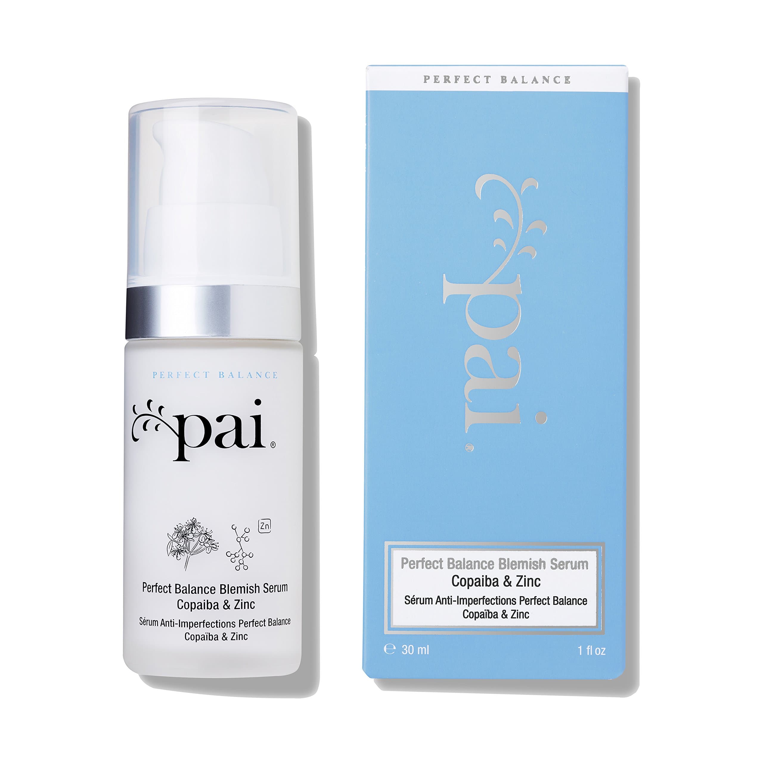 Pai Skincare Copaiba & Zinc Perfect Balance Blemish Serum for Acne Prone Skin - Calming, Anti Bacterial and Anti Inflammatory - 30ml