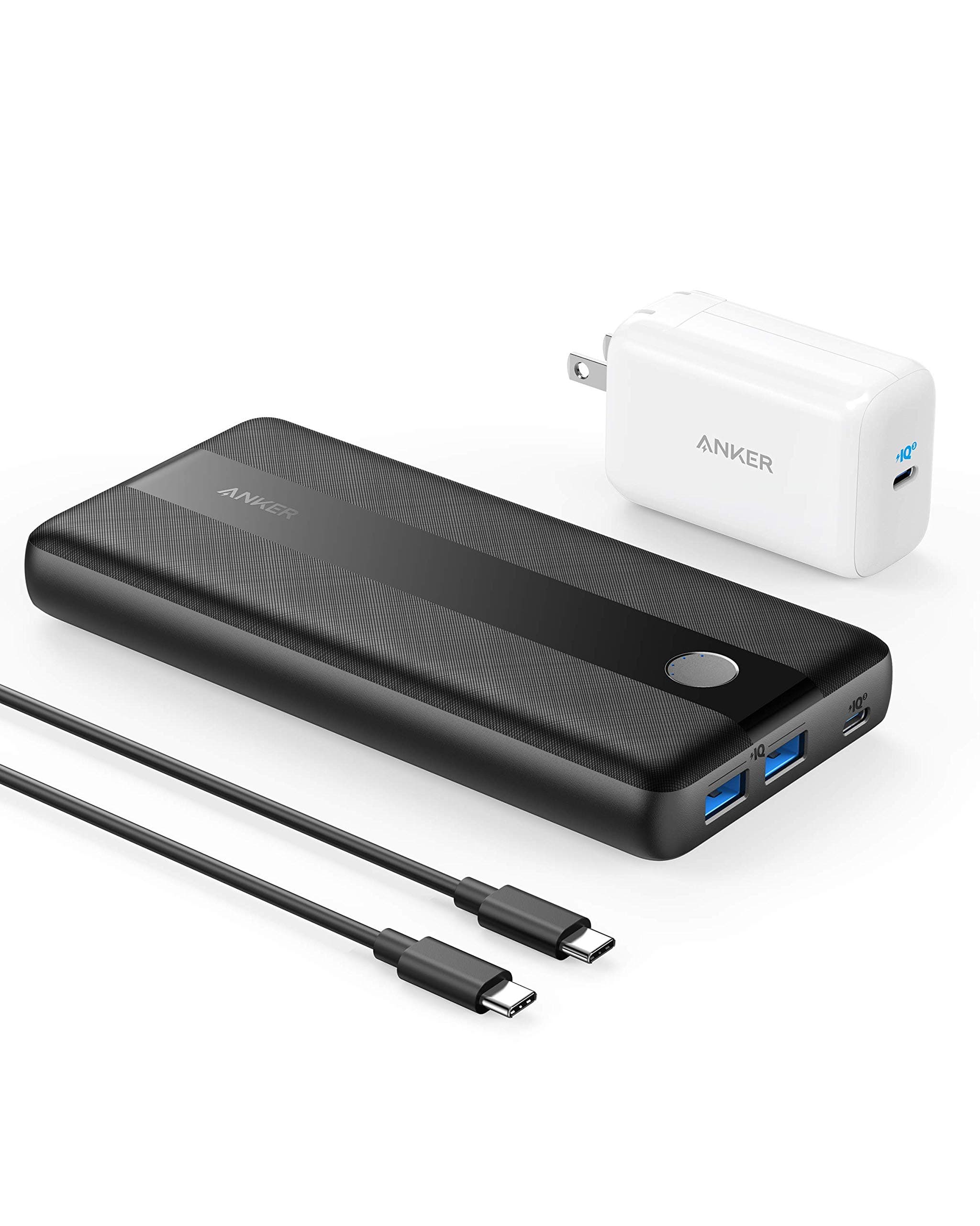 Anker Portable Charger, PowerCore III Elite 19200 60W Power Bank Bundle with 65W PD Wall Charger for USB C MacBook Air/Pro/Dell XPS, iPad Pro, iPho...