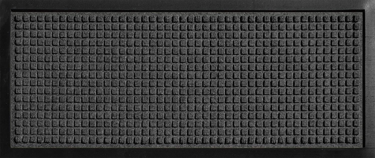 Hudson Exchange 4004 Classic Boot Tray Mat, 34" L x 15" W, 3/8" Thick, Charcoal