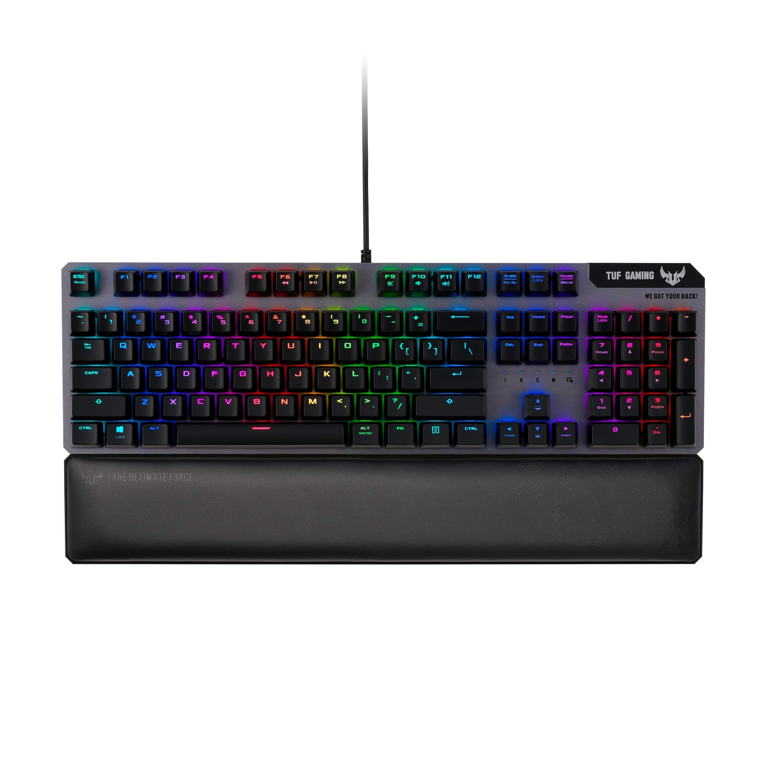 ASUS Optical-Mechanical Compact Gaming Keyboard - RA03 TUF K7 PC Gaming Keyboard, Tactile Switches, 25X Faster, Magnetic Wrist Rest, IP56 Waterproo...