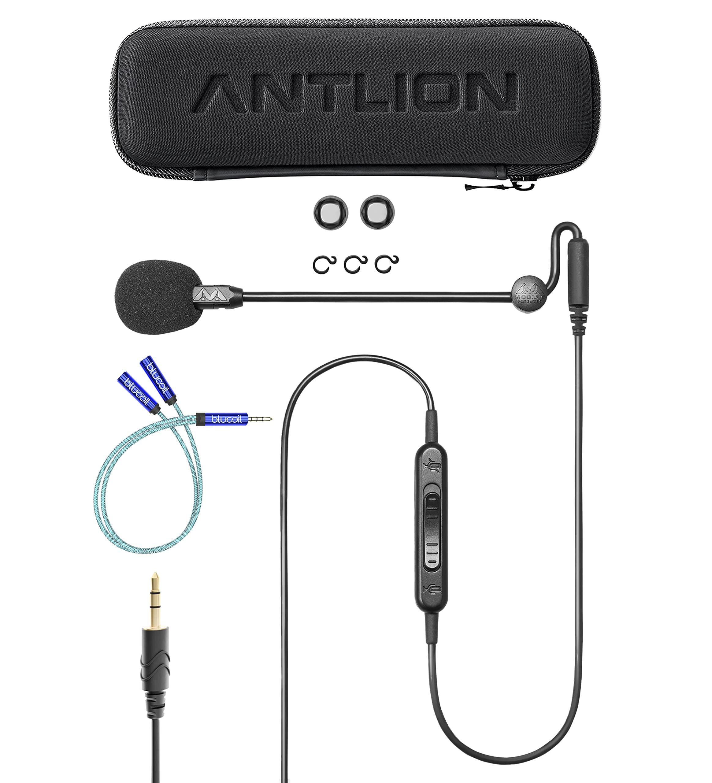 Antlion Audio ModMic Uni Attachable Noise-Cancelling Microphone with Mute Switch Compatible with Mac, Windows PC, Playstation 4, Xbox One, and More...