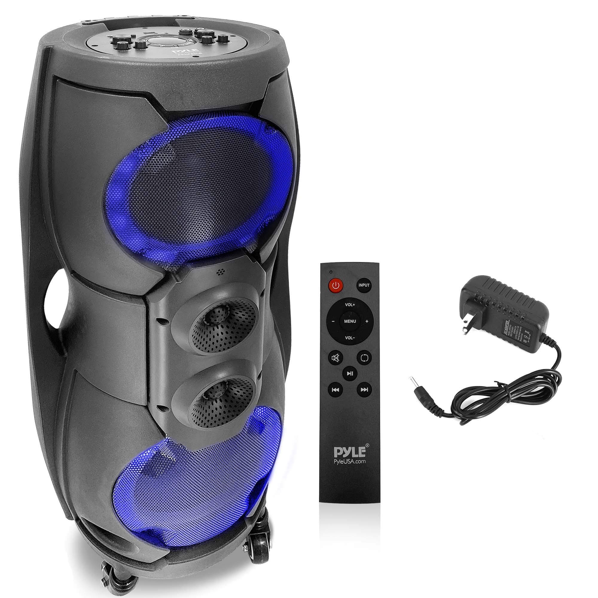 Portable Bluetooth PA Speaker System - 1000W Outdoor Bluetooth Speaker Portable PA System w/TWS, Recorder, Microphone in, Party Lights, USB SD Card...