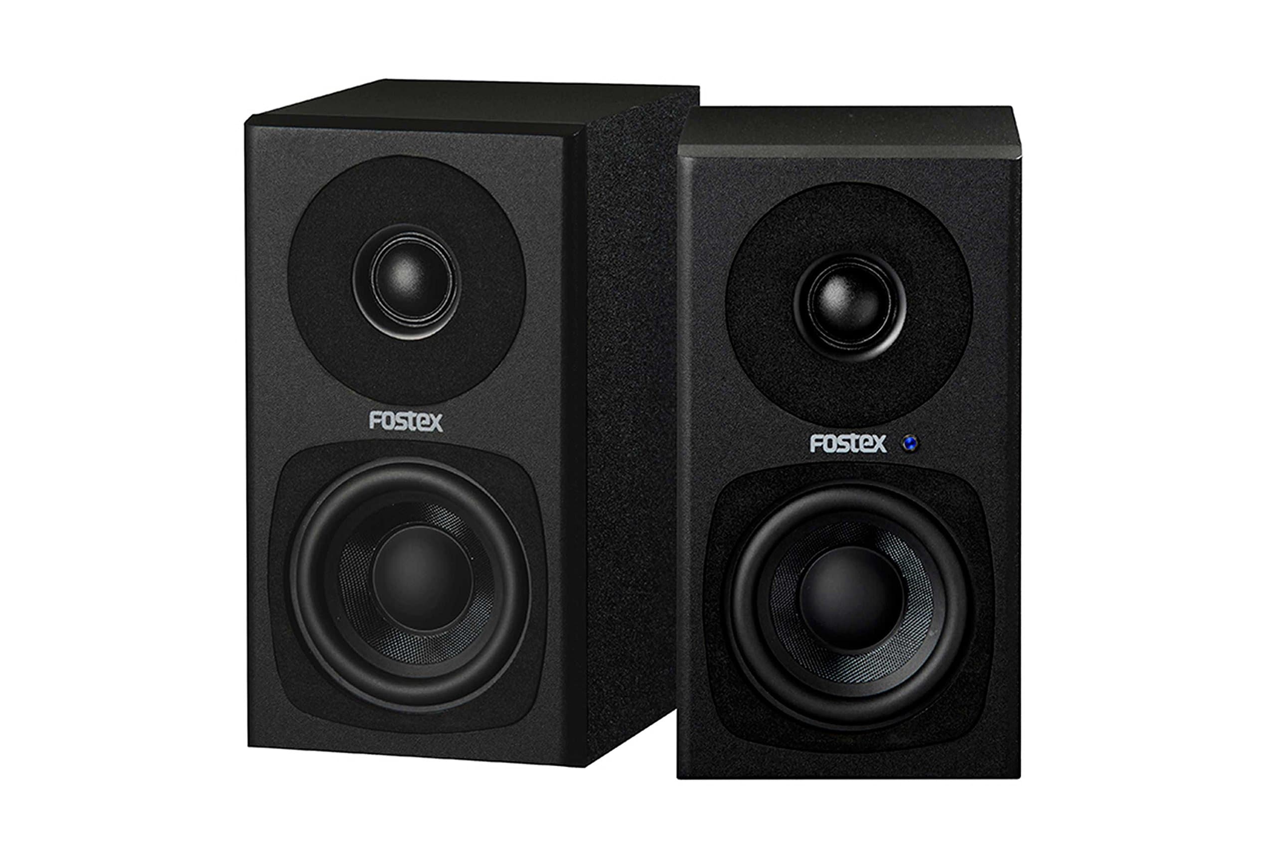 Fostex 2-Way Active Speaker System, Pair, Black (PM03H-B)