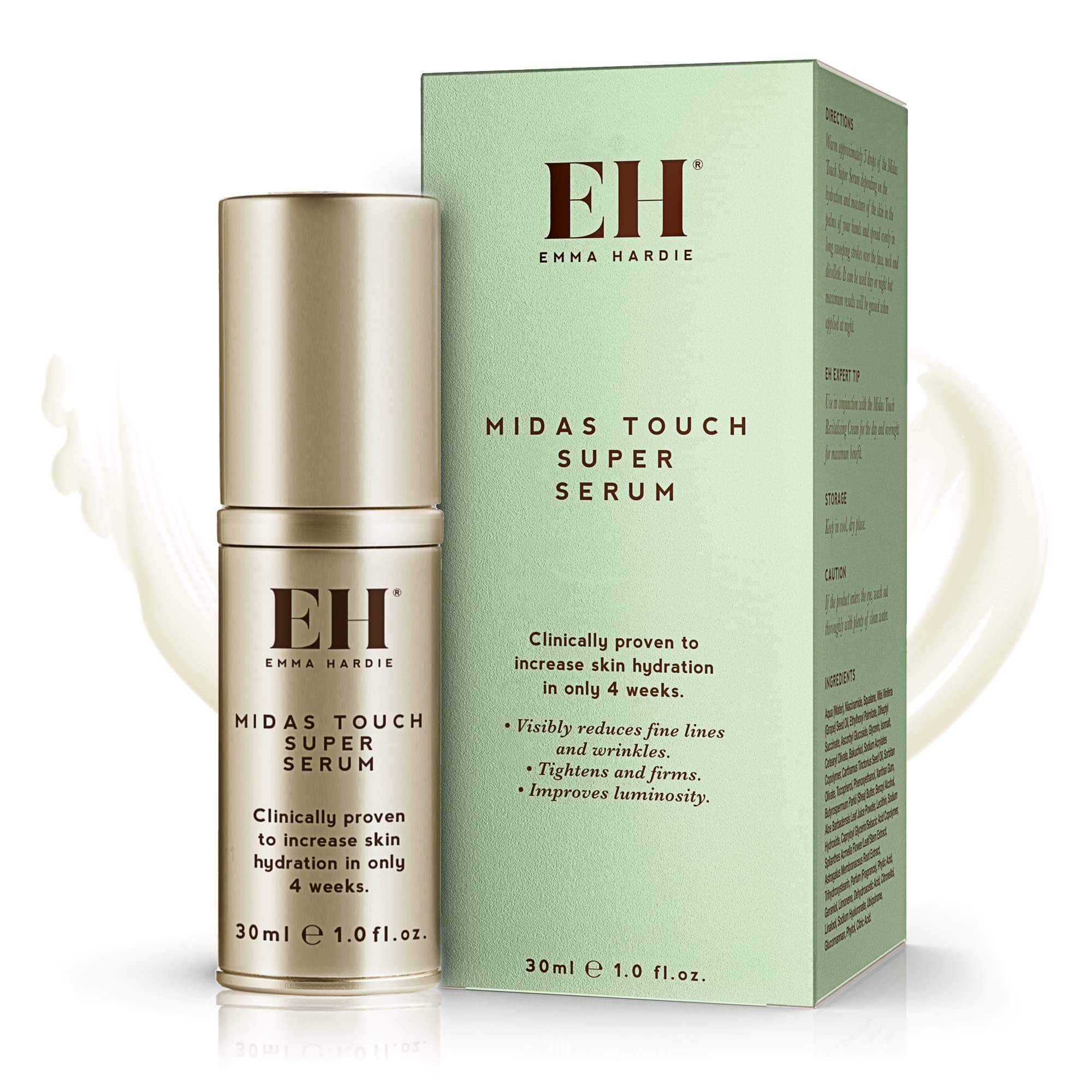 Emma Hardie | Midas Touch Anti-Aging Super Serum | Contains Niacinamid, Bakuchiol, Squalane, and Aloe Vera | Facial Serum, 1 fl oz
