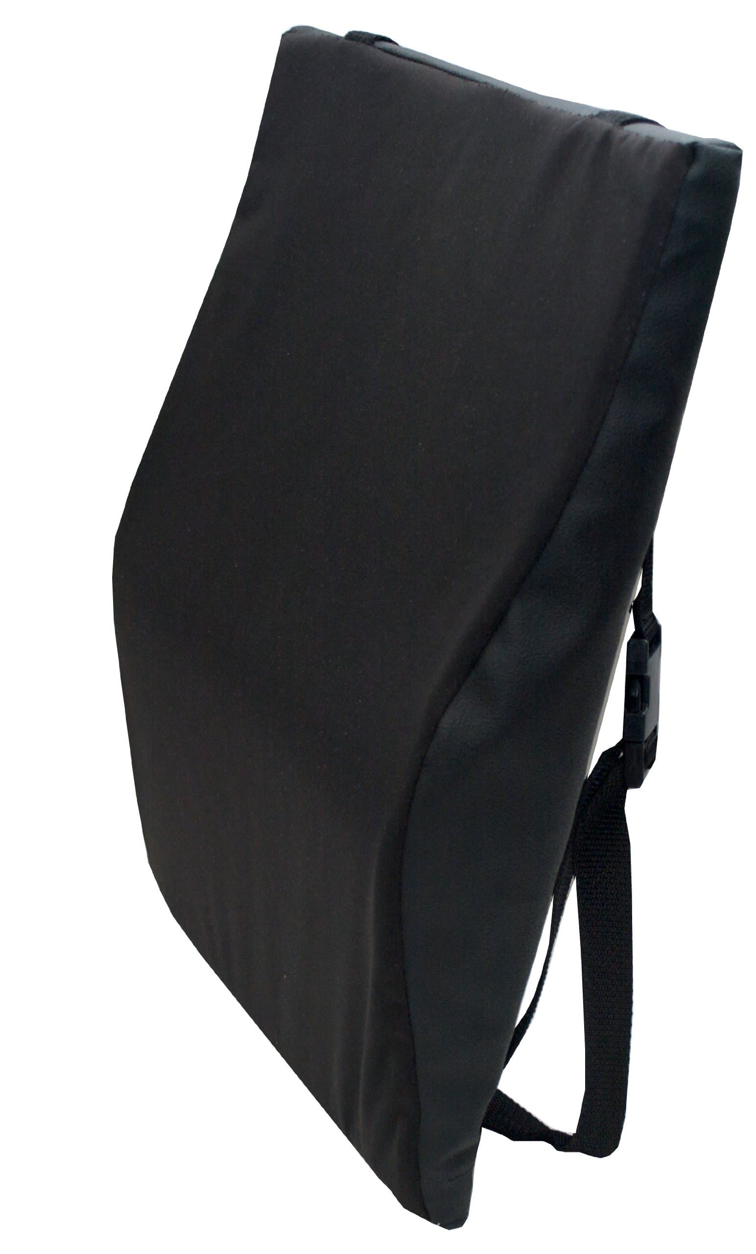 Bilt-Rite Mastex Health Wheelchair Back Cushion, Black, 18 Inch x 20 Inch