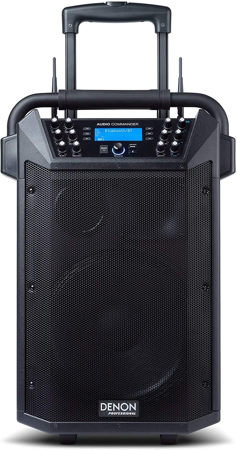Denon Professional Professional Mobile PA System with Two Wireless UHF Microphones (Audio Commander)