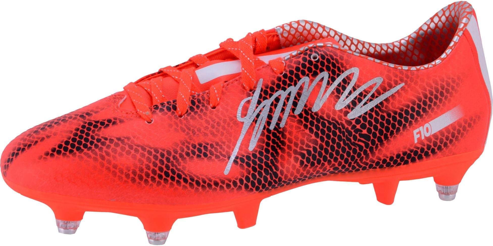 James Rodriguez Real Madrid Autographed Orange Adidas Soccer Cleats - Autographed Soccer Cleats