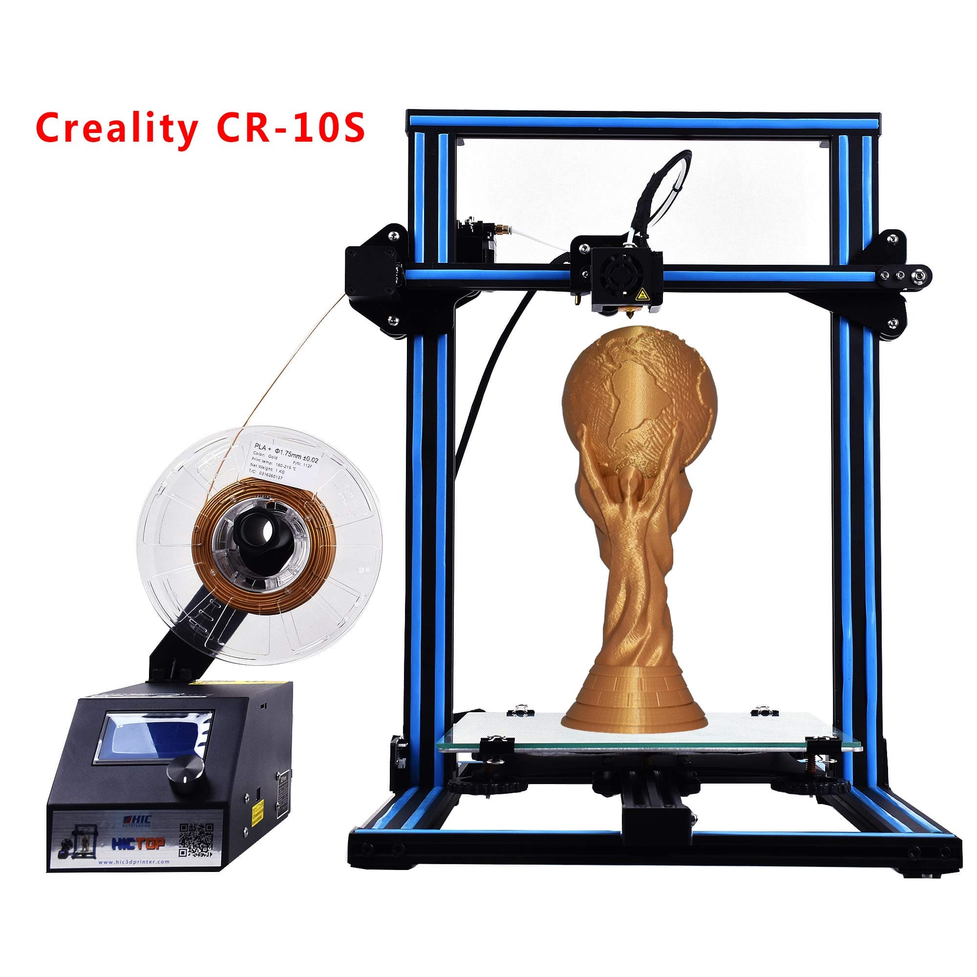 Creality CR-10S 3D Printer HICTOP Filament Monitor Dual Z axis Screw Rods 300x300x400mm