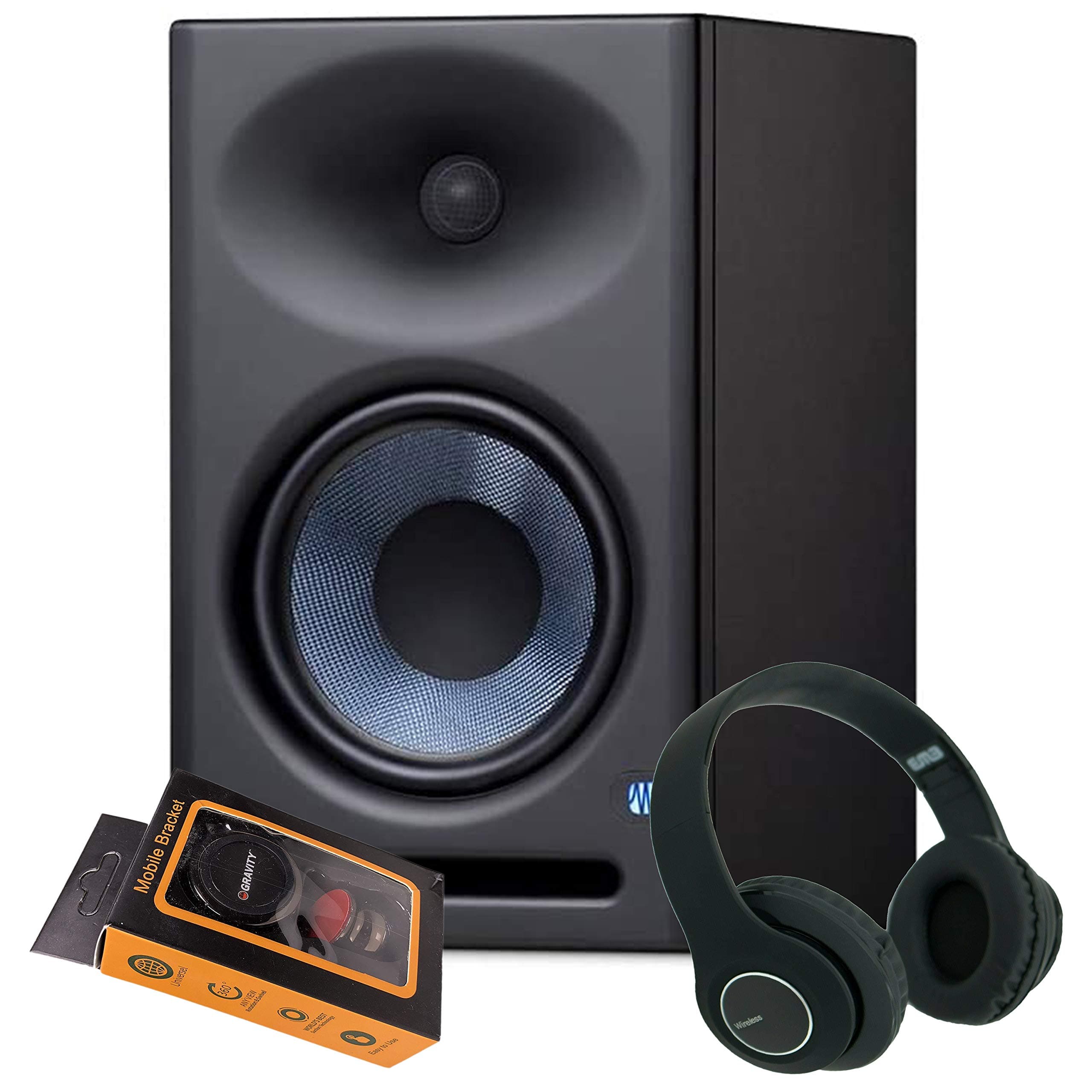 PreSonus Eris E8 XT 8 inch Powered Studio Monitor 8" with Woven Composite LF Driver, 1.25" Silk-Dome HF Driver, EBM Waveguide with Gravity ...