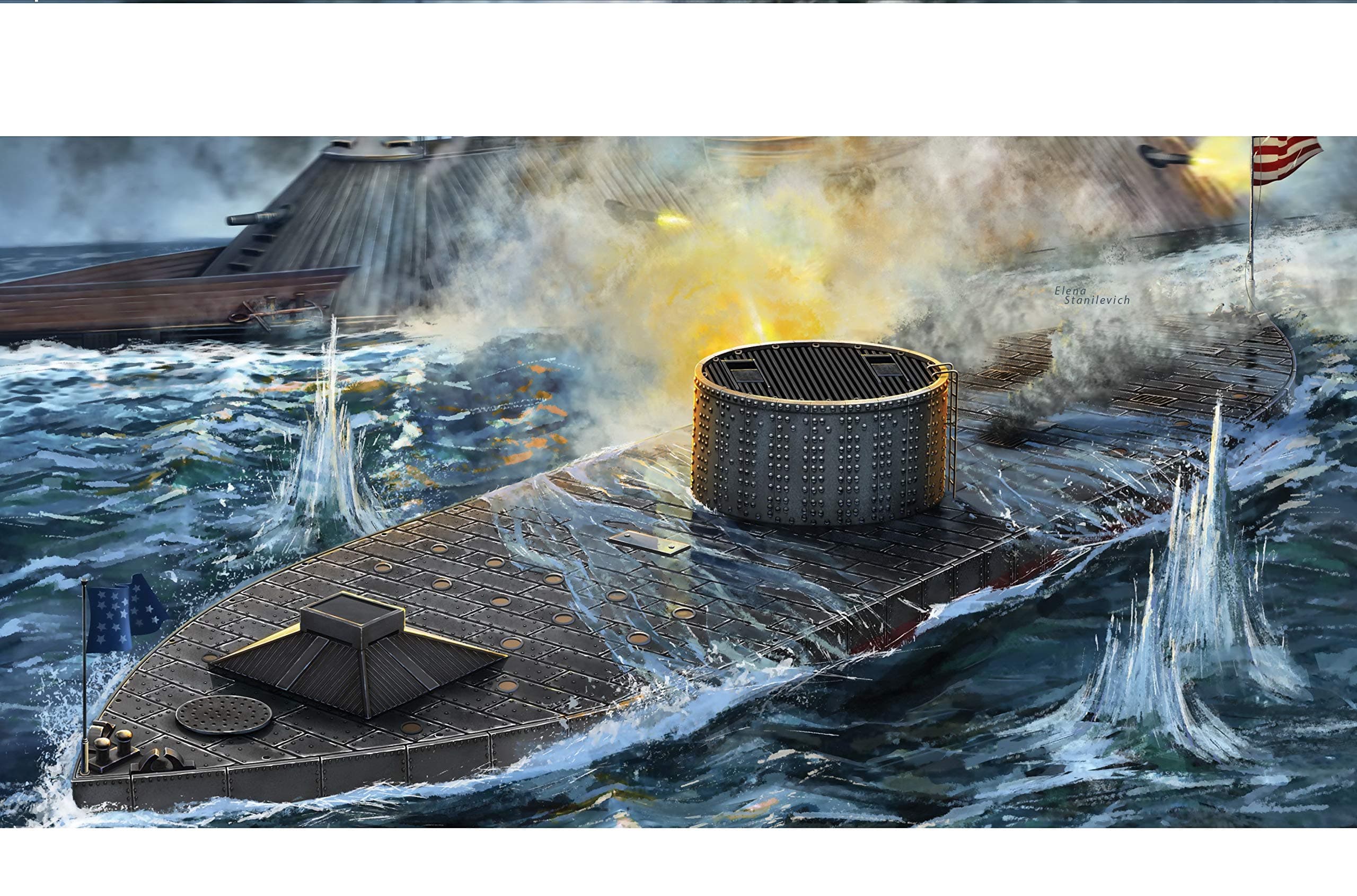Mikro-mir 144-028 - USS Monitor First U.S. Navy Battleship Model kit