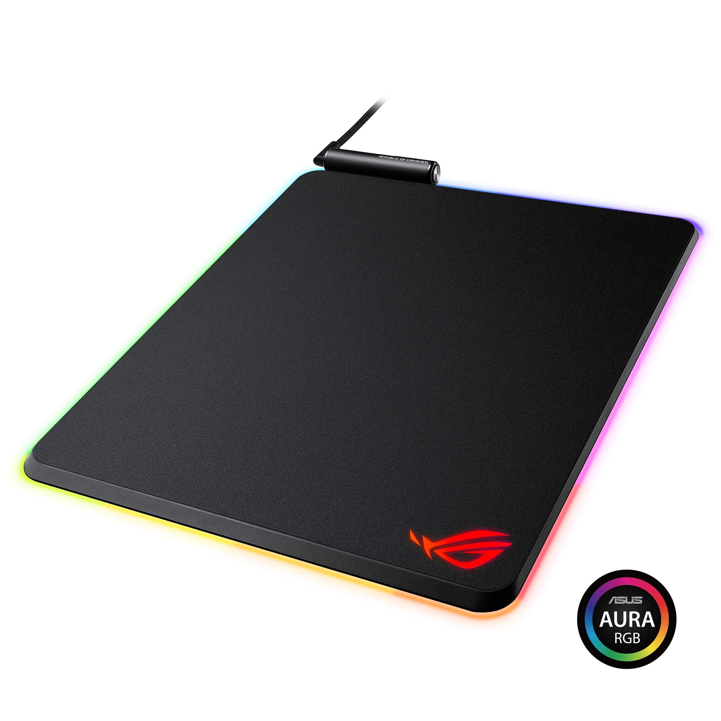 ASUS ROG Balteus RGB Gaming Mouse Pad - USB Port | Aura Sync RGB Lighting | Hard Micro-Textured Gaming-Optimized Surface & Nonslip Rubber Base