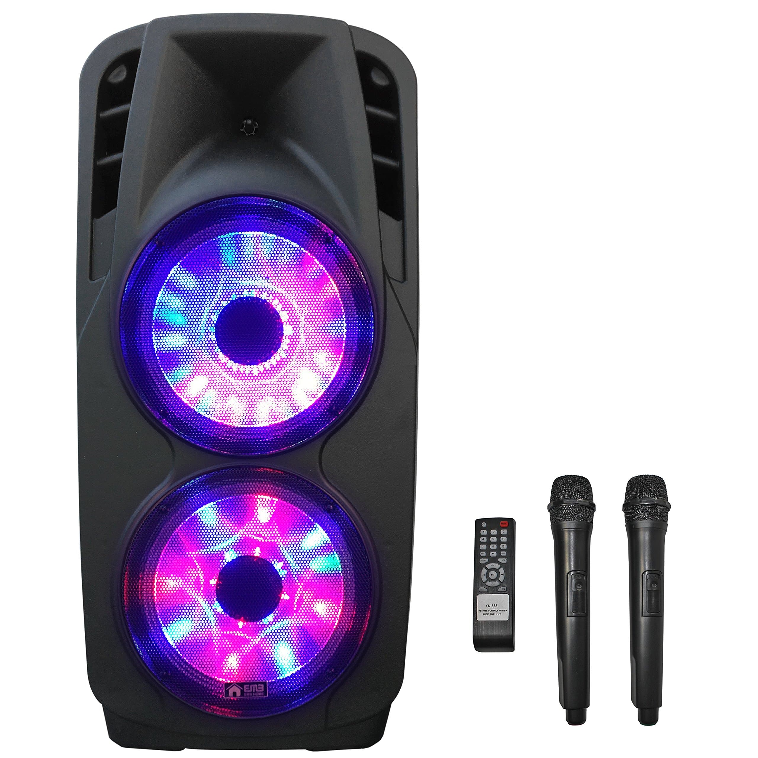 EMB PKL6000 2000W 2x12" PA Rechargeable Trolley Speaker System