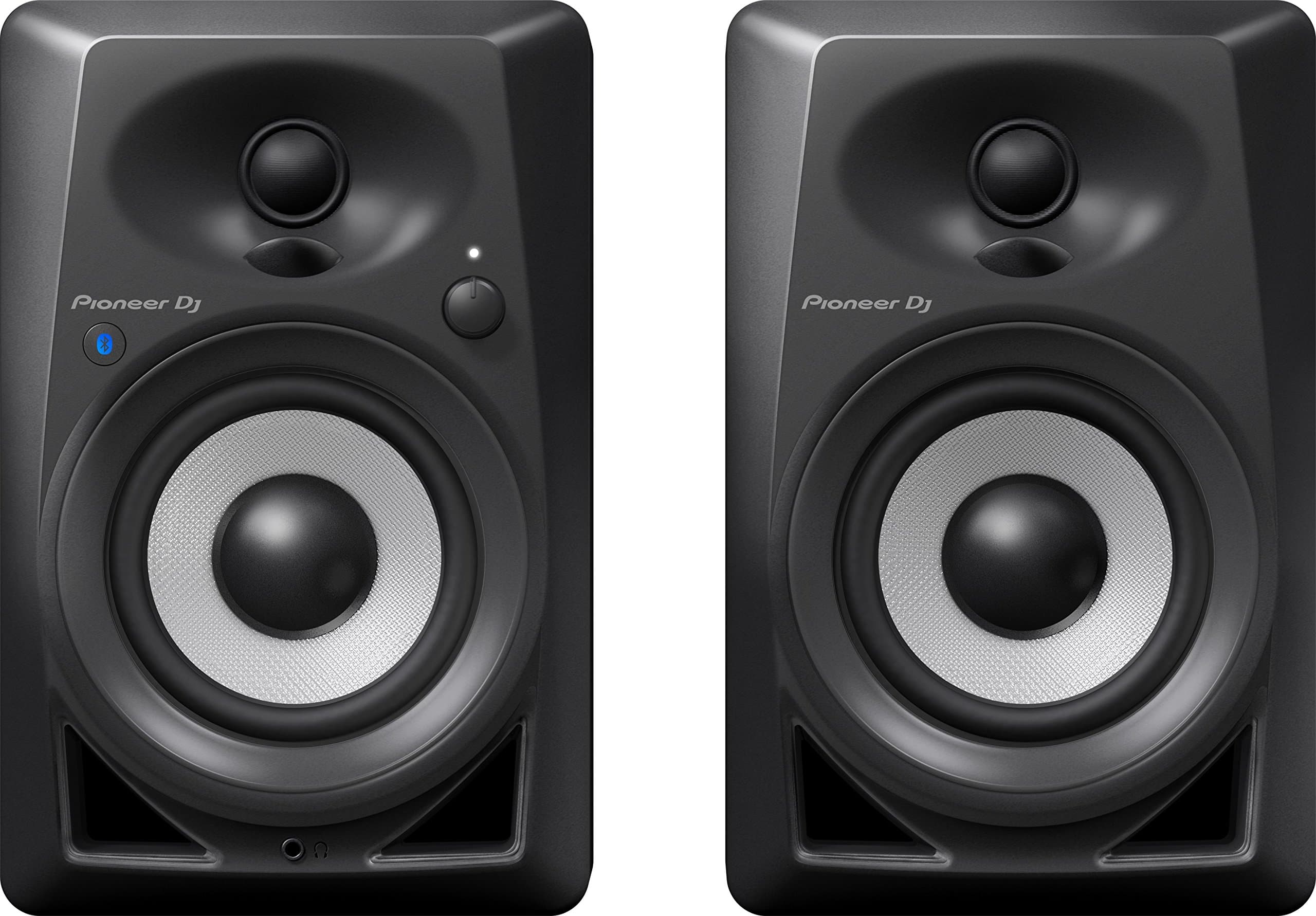 Pioneer DJ DM-40BT Desktop Monitor System with Bluetooth Functionality, 4-Inch (Pair, Black)