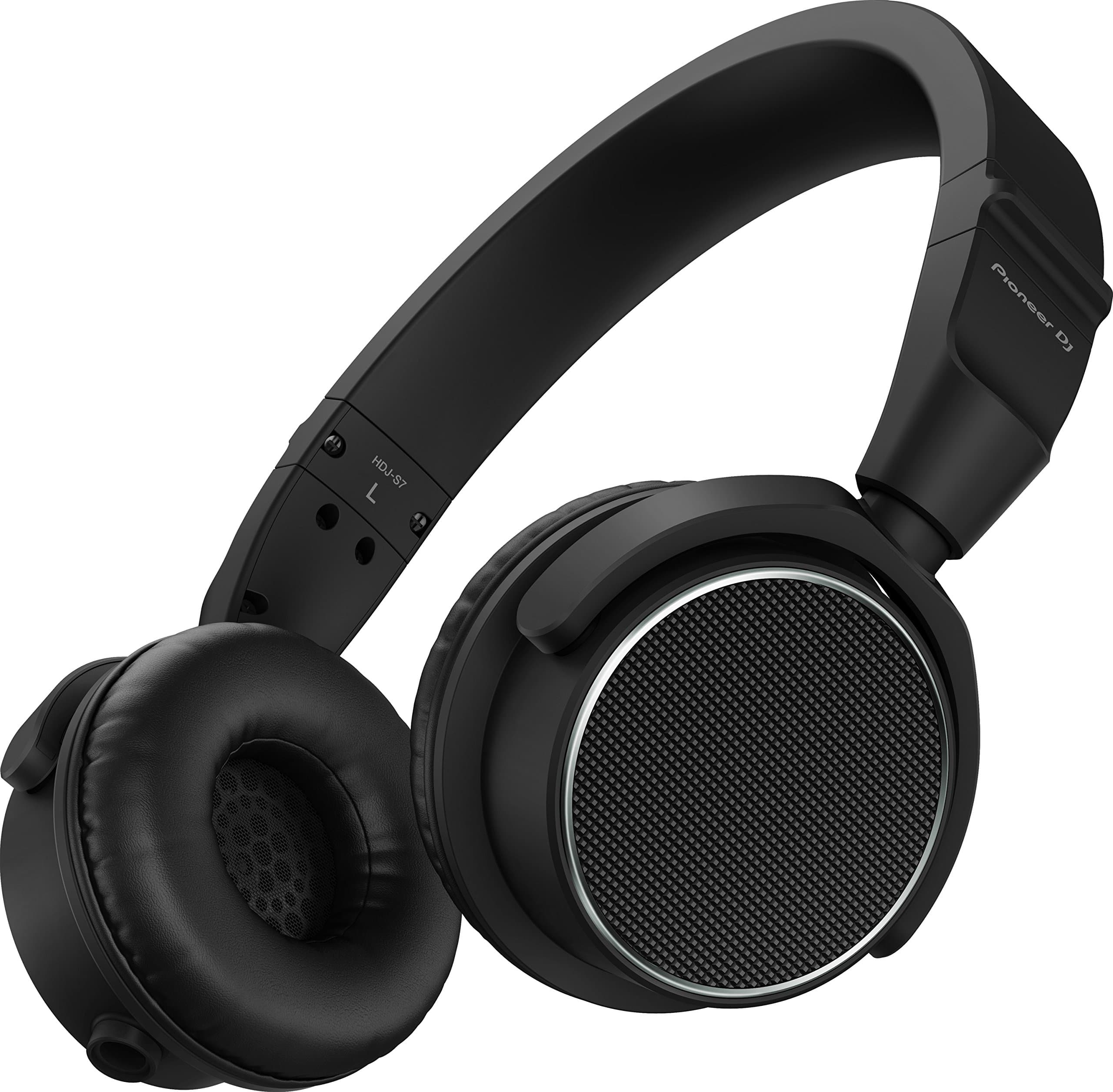 Pioneer DJ HDJ-S7-K - Closed-back Supra-aural DJ Headphones with 40mm Drivers, with 5Hz-40kHz Frequency Range, Detachable Cable, and Carry Pouch - ...