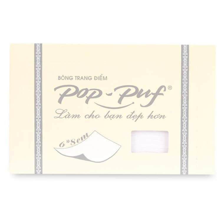 Bông Trang Điểm Poppuf 6x8cm 50 Miếng