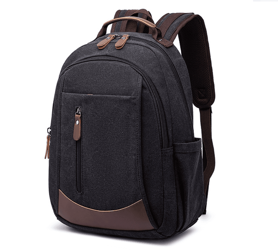 Balo nam nữ vải canvas cao cấp phong cách mới - Màu đen