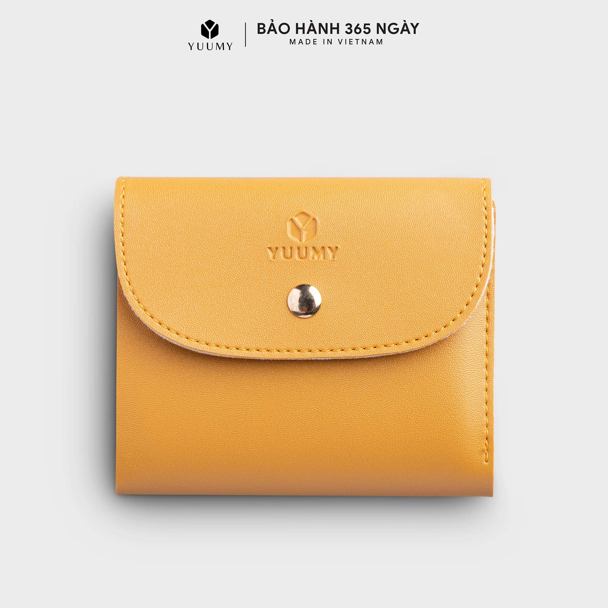 Ví Yuumy   Thời trang nữ dáng cầm tay nhỏ gọn - Ví da Seasand YV58  - Vàng