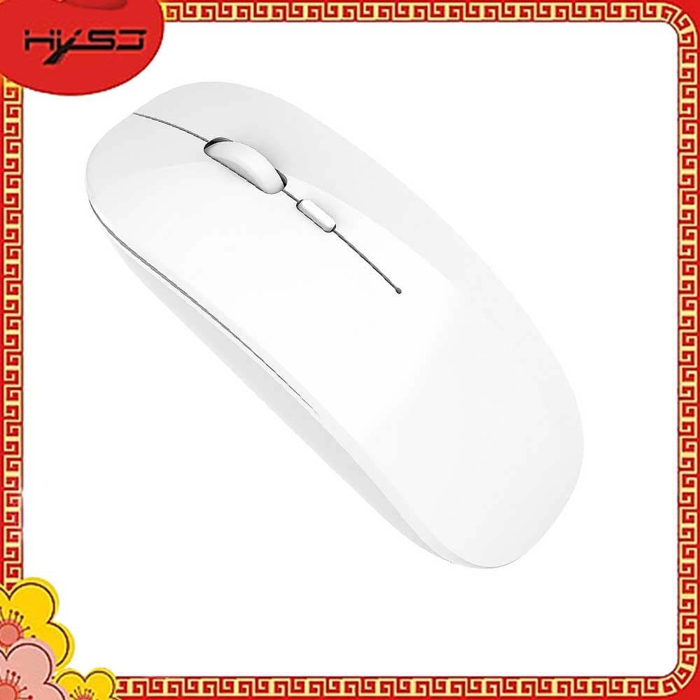 Chuột Không Dây Sạc Điện HXSJ M80 - Hàng chính hãng - Trắng