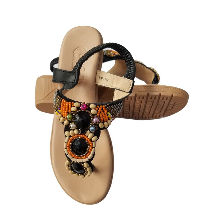 Giày sandal nữ kẹp BIGGBEN da bò thật cao cấp SDN67 - 38