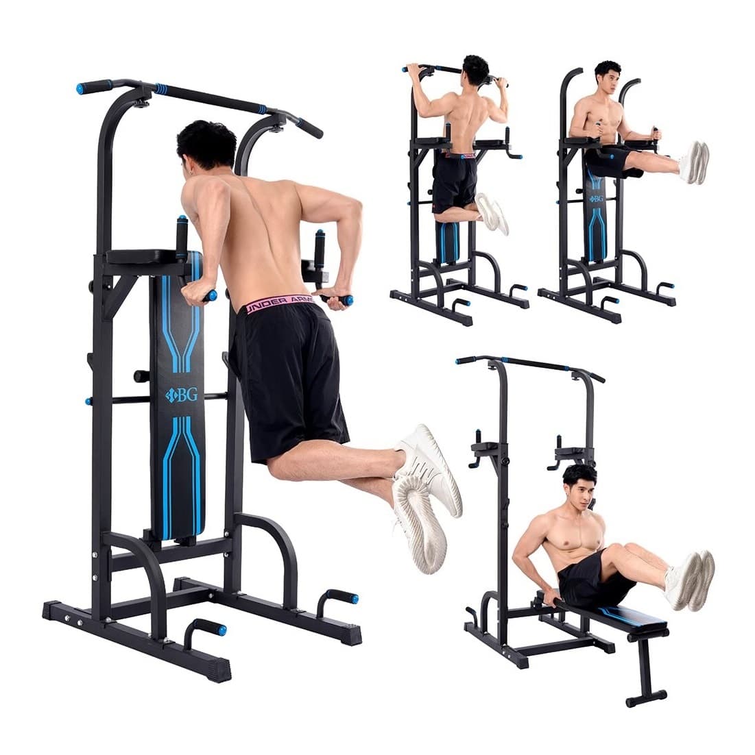 Giàn Xà Đơn,Xà Kép Thiết Bị Tập Luyện Máy Tập Tổng Hợp Tay Vai Bụng BG DB-001 CHIN- Đen hàng nhập khẩu