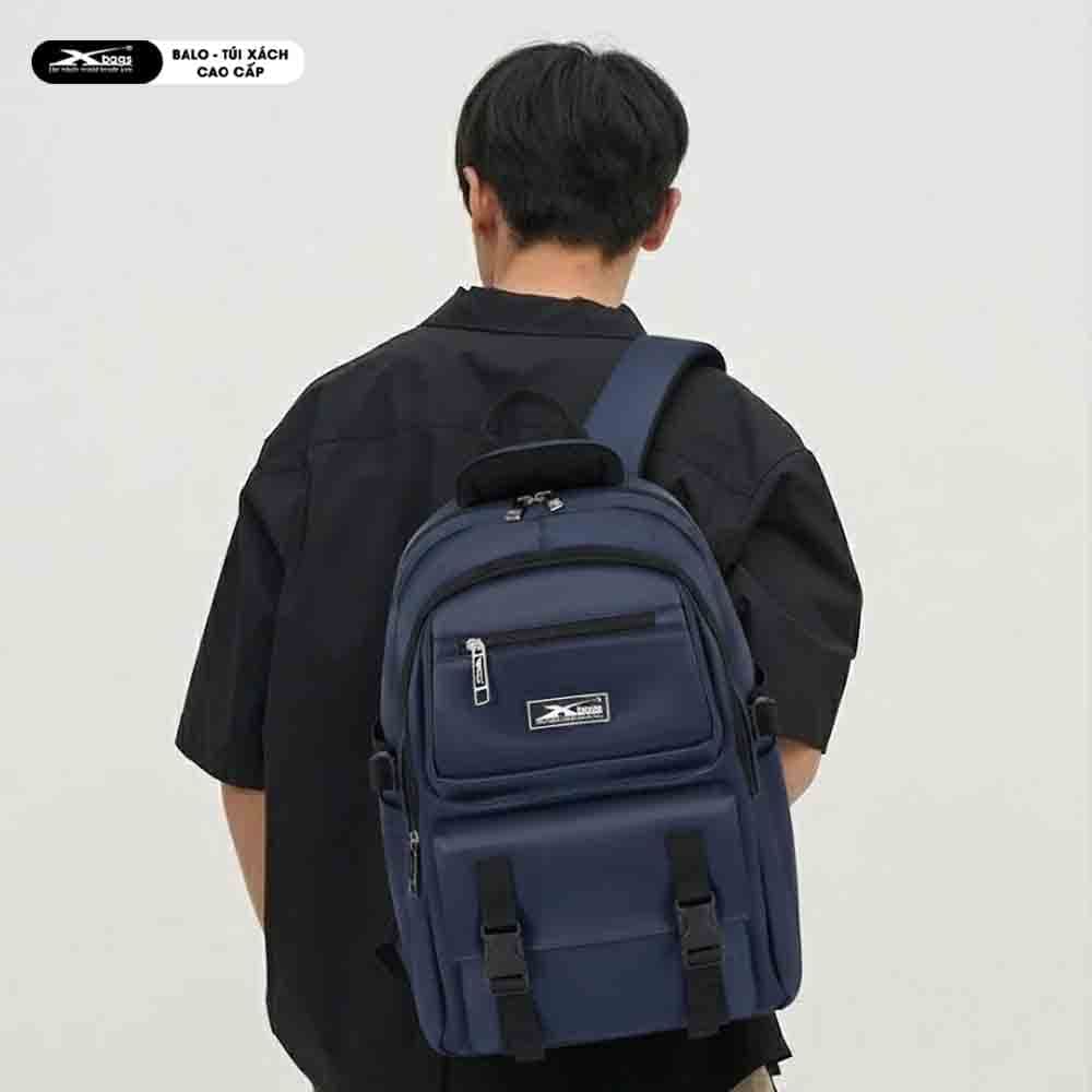 Balo Trung Học Thời Trang Cao Cấp XBags Dark Blue Xb3202  Balo Nhiều Ngăn, Chống Nước, Đựng Laptop 15.6 Inch, Cá Tính, Trẻ Trung