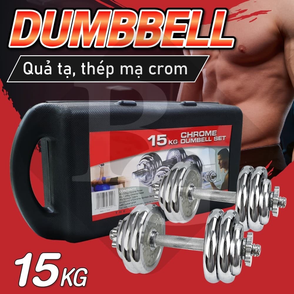 Bộ tạ tay cao cấp đa năng điều chỉnh Q301 15 kg - 20 kg - 30 kg mới nhất BG hàng nhập khẩu - 15kg
