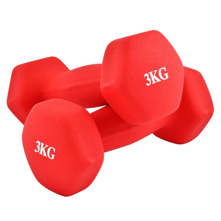 Bộ 2 tạ tay 3kg Model Q304 - Q314 cao cấp tập Gym BG hàng nhập khẩu - Đỏ