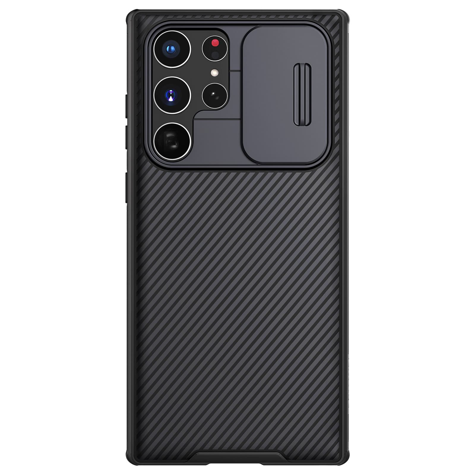 Ốp Nillkin bảo vệ Camera cho Samsung Galaxy S22 Ultra Nillkin Camshield Pro nắp đậy bảo vệ Camera - Hàng nhập khẩu - Đen